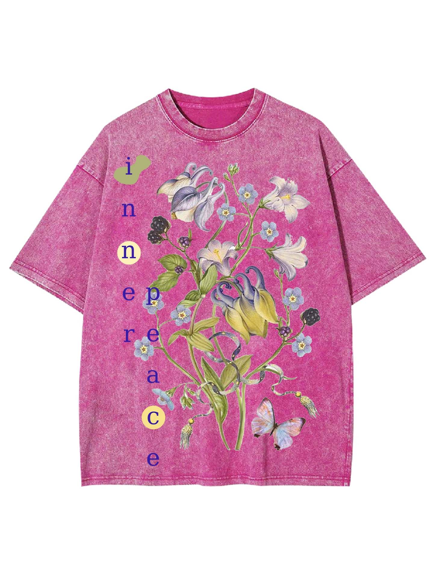 Inner Peace Washed Tshirt-ClassyOutlaw