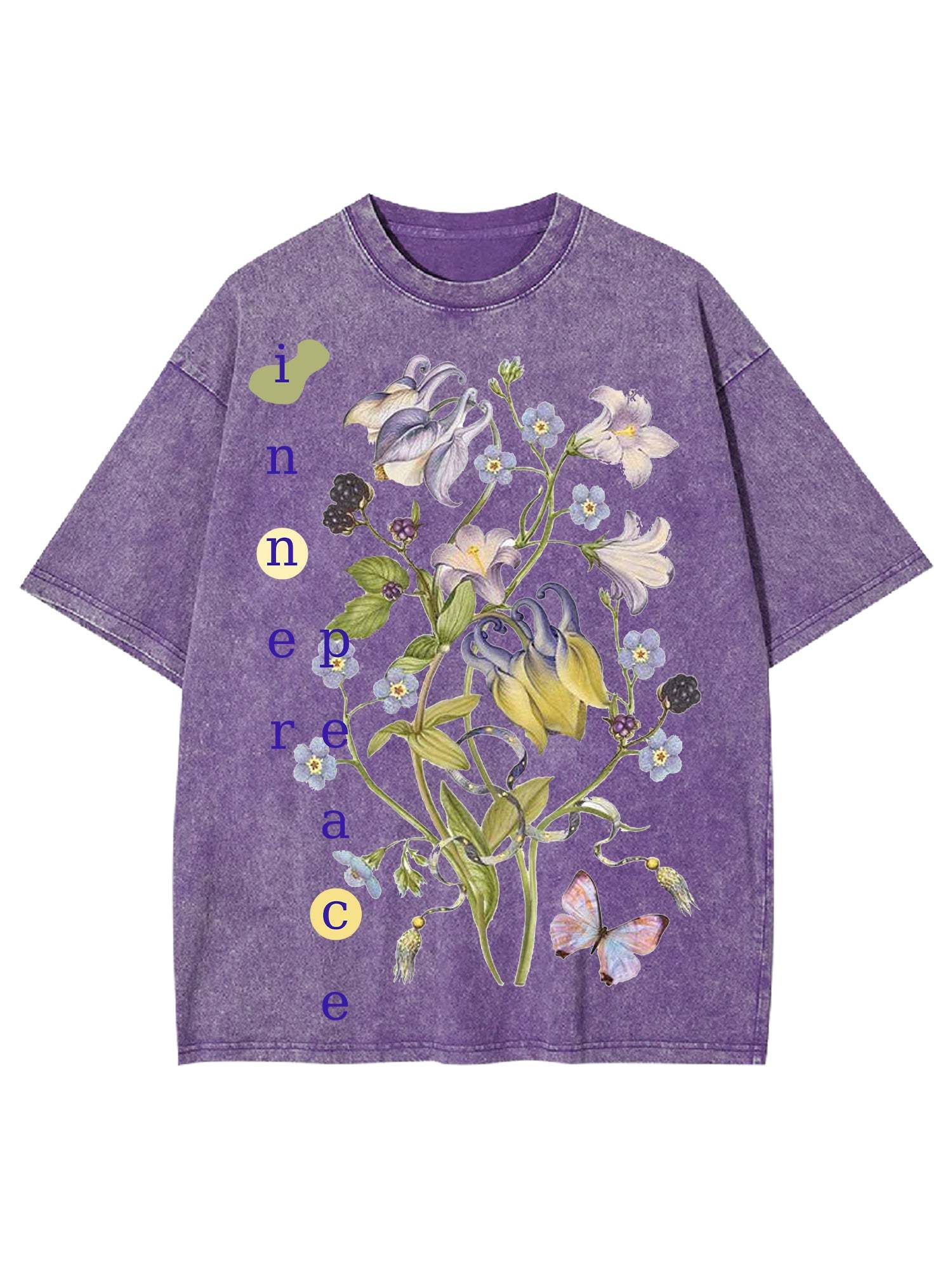 Inner Peace Washed Tshirt-ClassyOutlaw