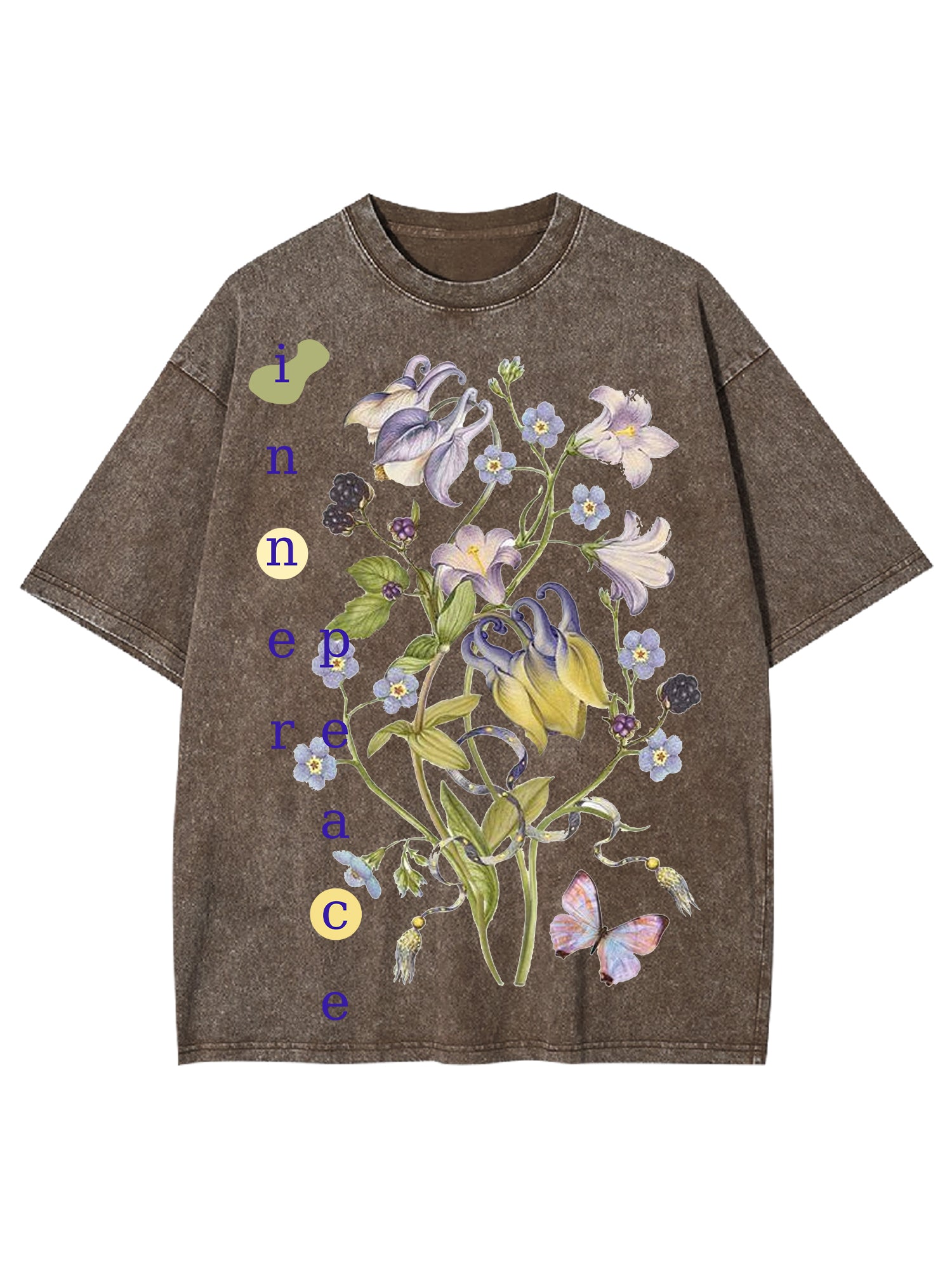 Inner Peace Washed Tshirt-ClassyOutlaw