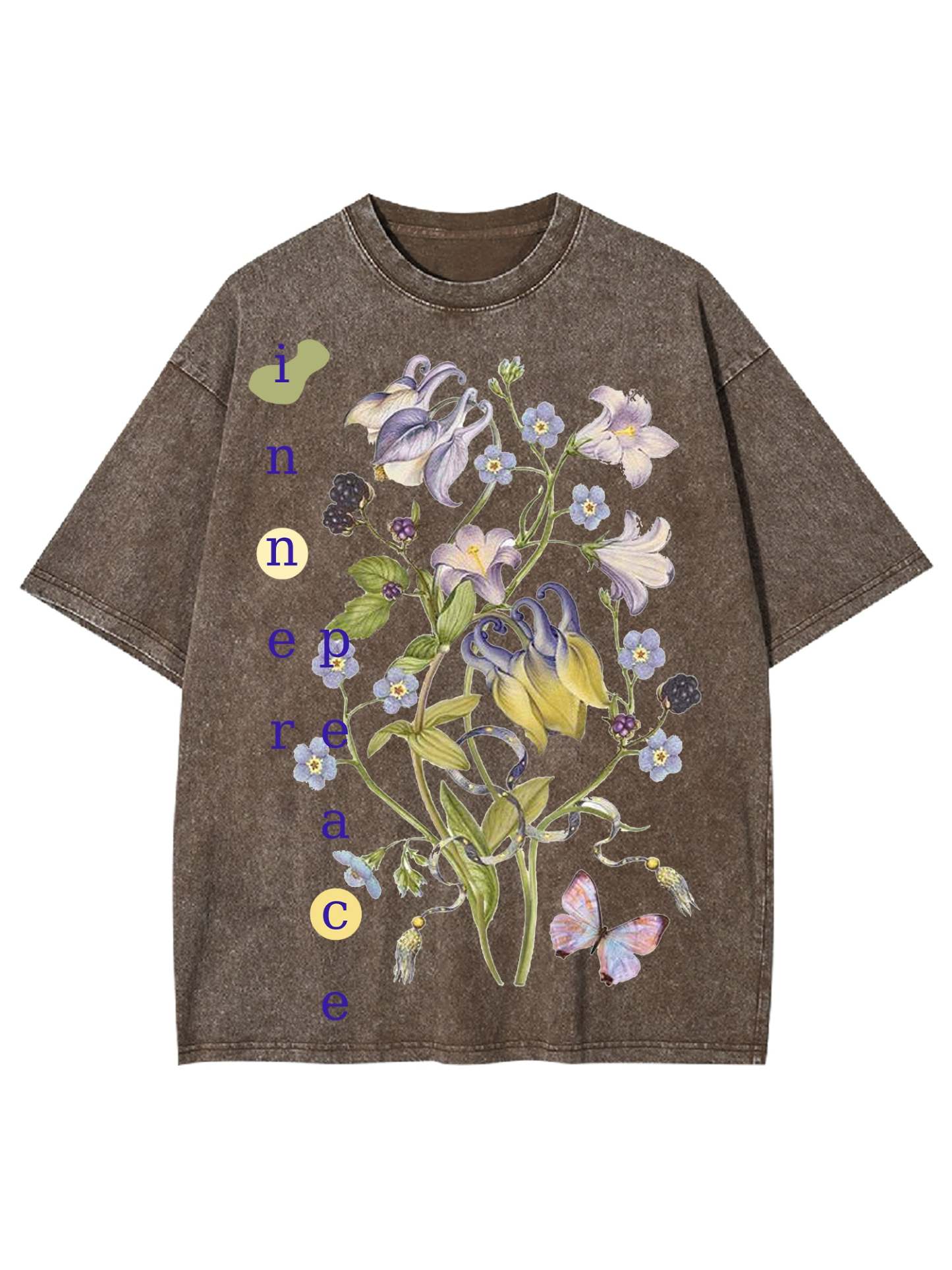 Inner Peace Washed Tshirt-ClassyOutlaw