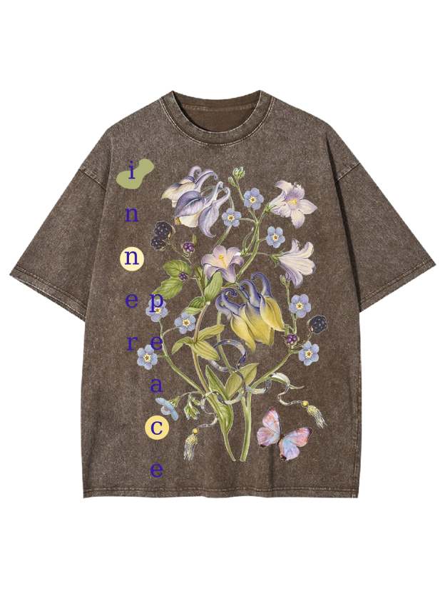 Inner Peace Washed Tshirt-ClassyOutlaw