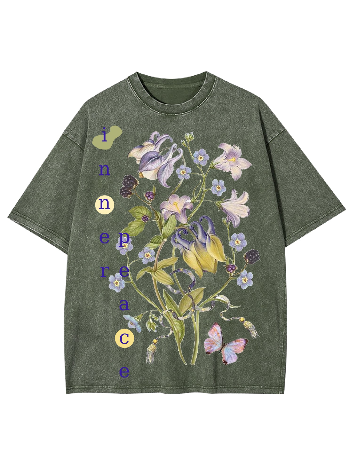 Inner Peace Washed Tshirt-ClassyOutlaw