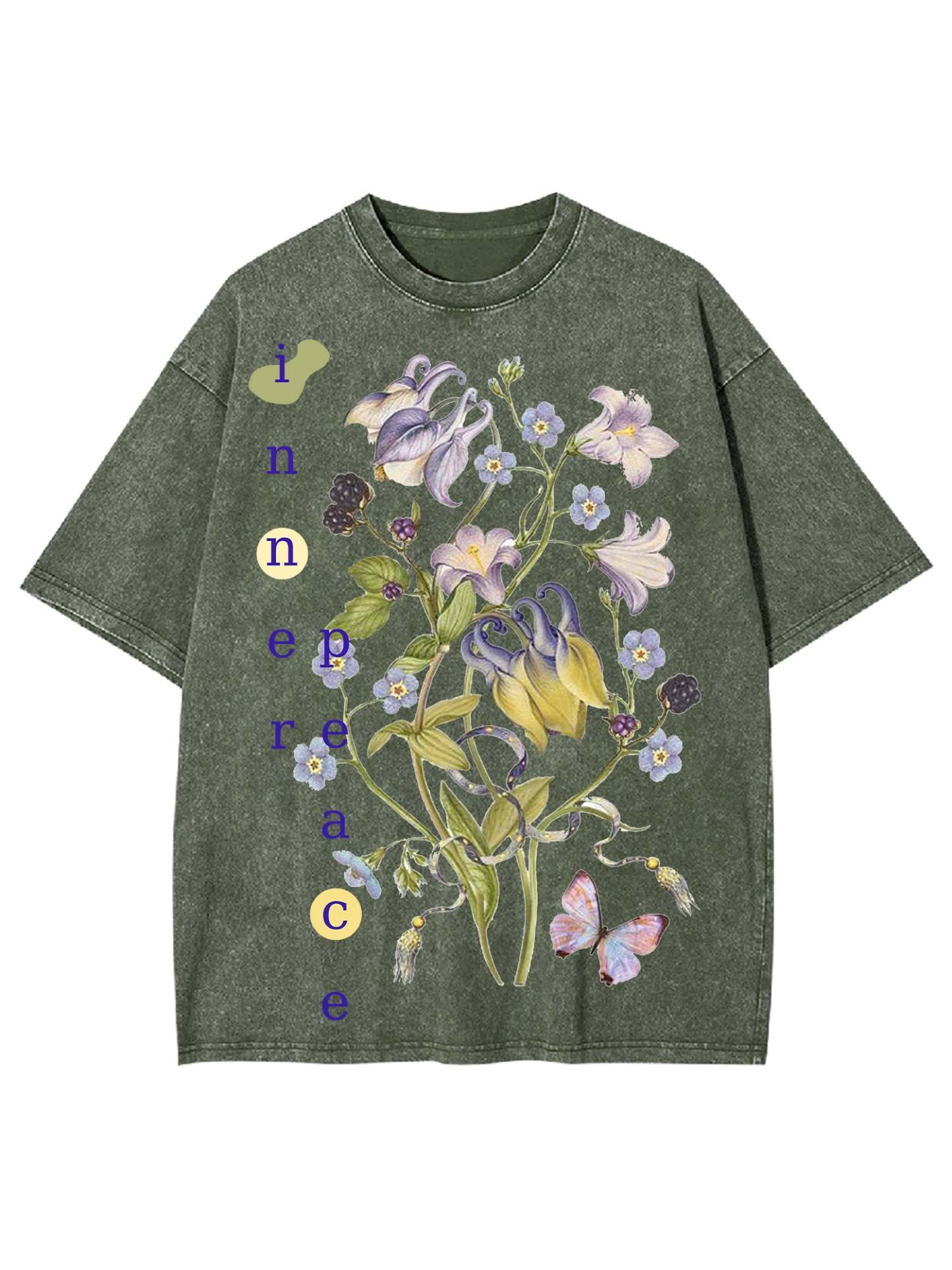 Inner Peace Washed Tshirt-ClassyOutlaw