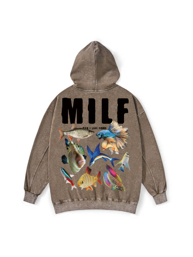 MILF WASHED HOODIE
