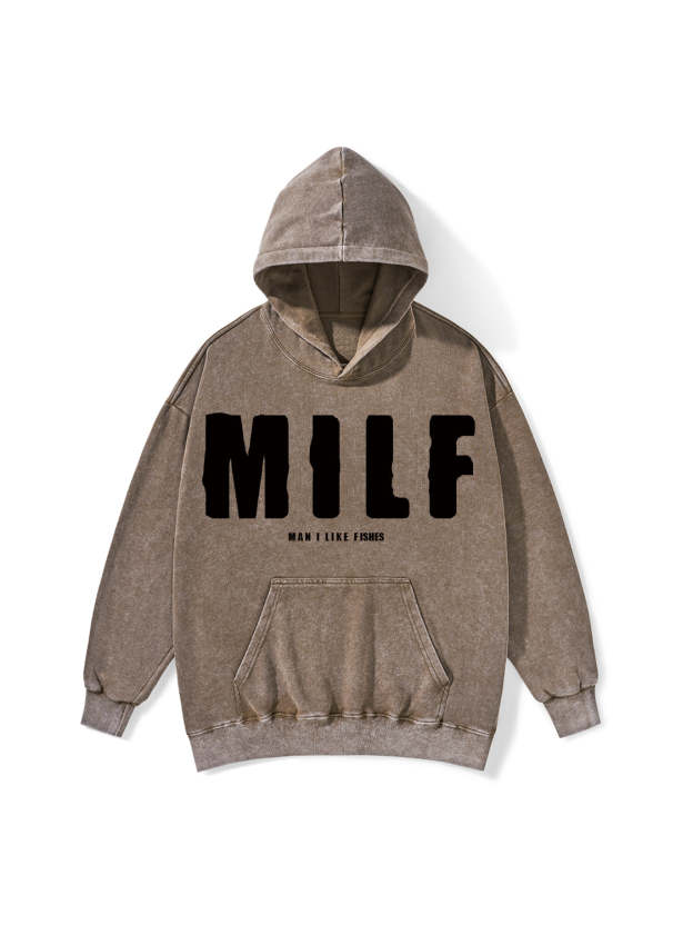 MILF WASHED HOODIE