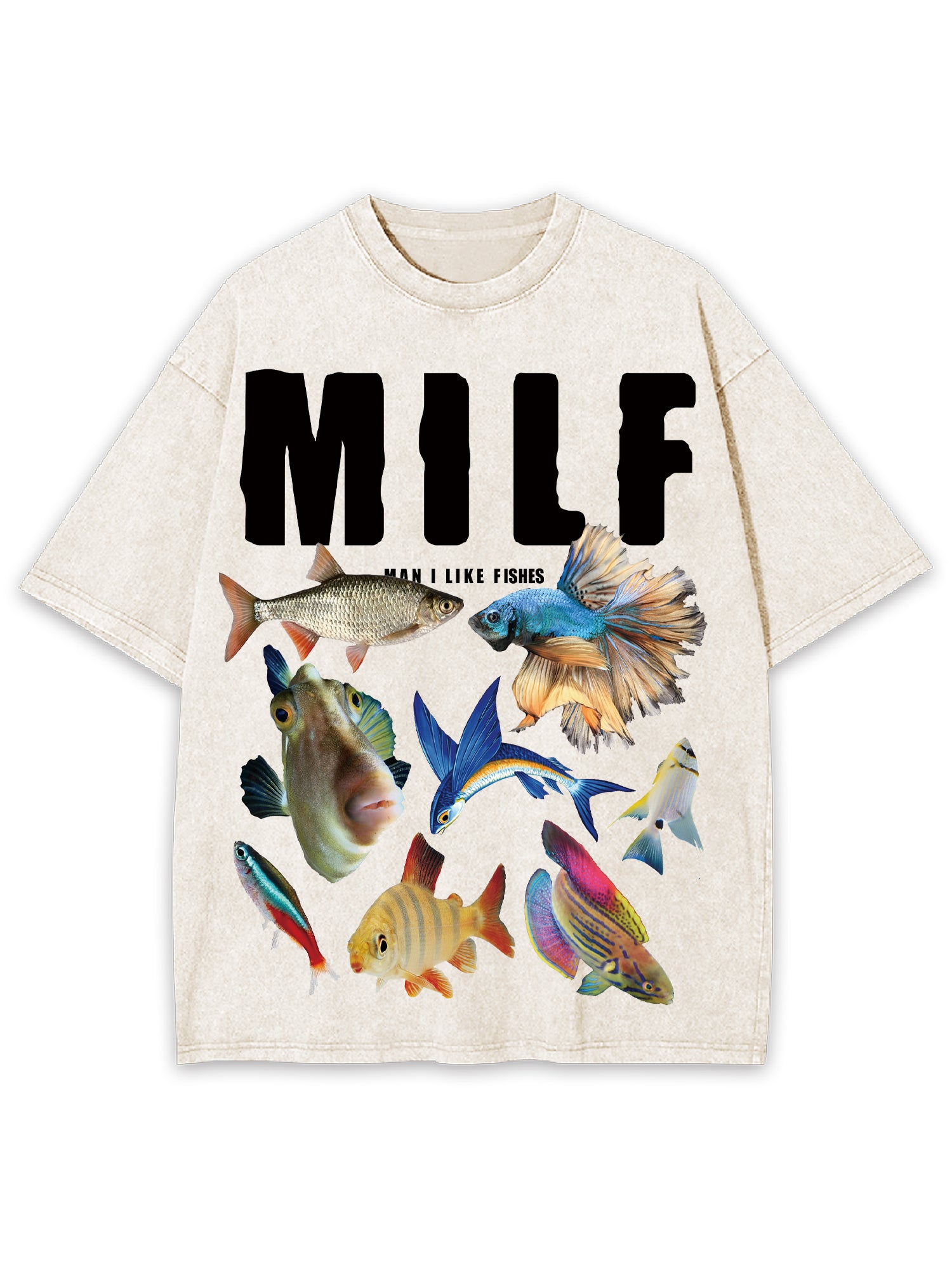 Milf Shirt Washed Tshirt-ClassyOutlaw