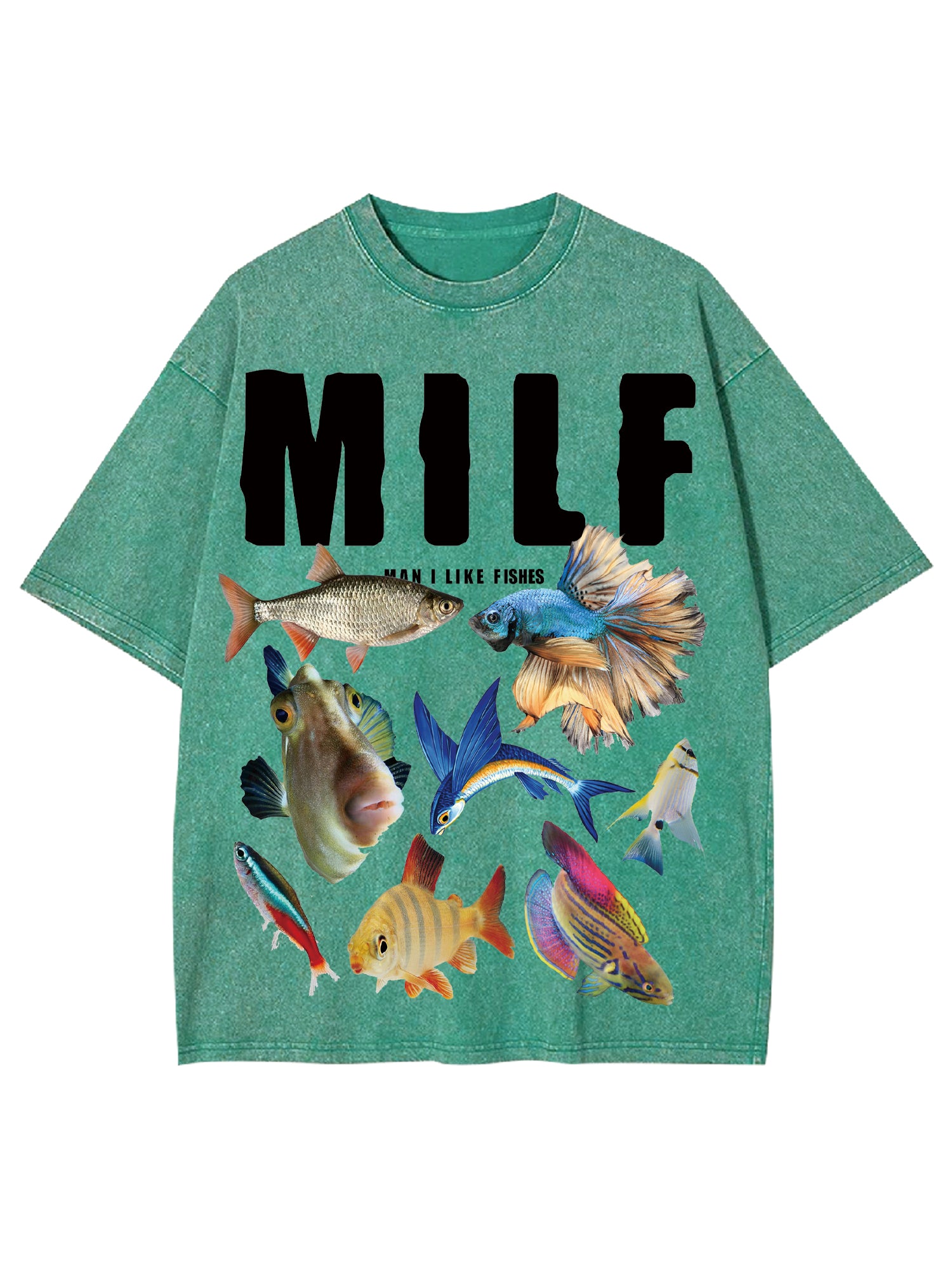 Milf Shirt Washed Tshirt-ClassyOutlaw