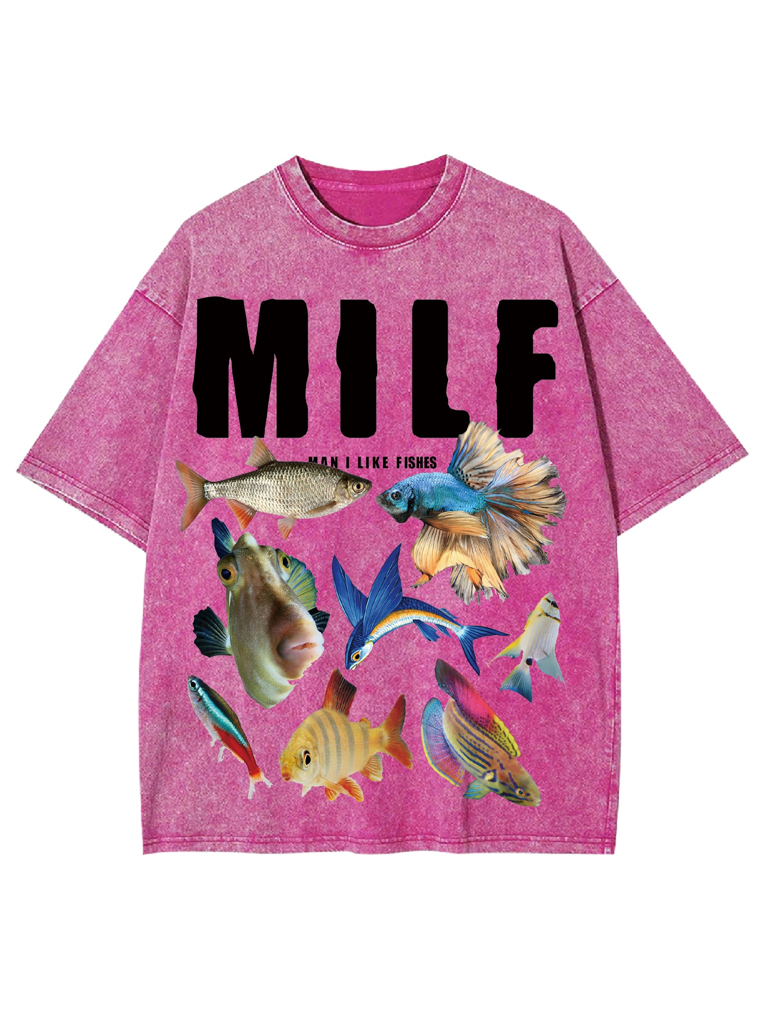 Milf Shirt Washed Tshirt-ClassyOutlaw