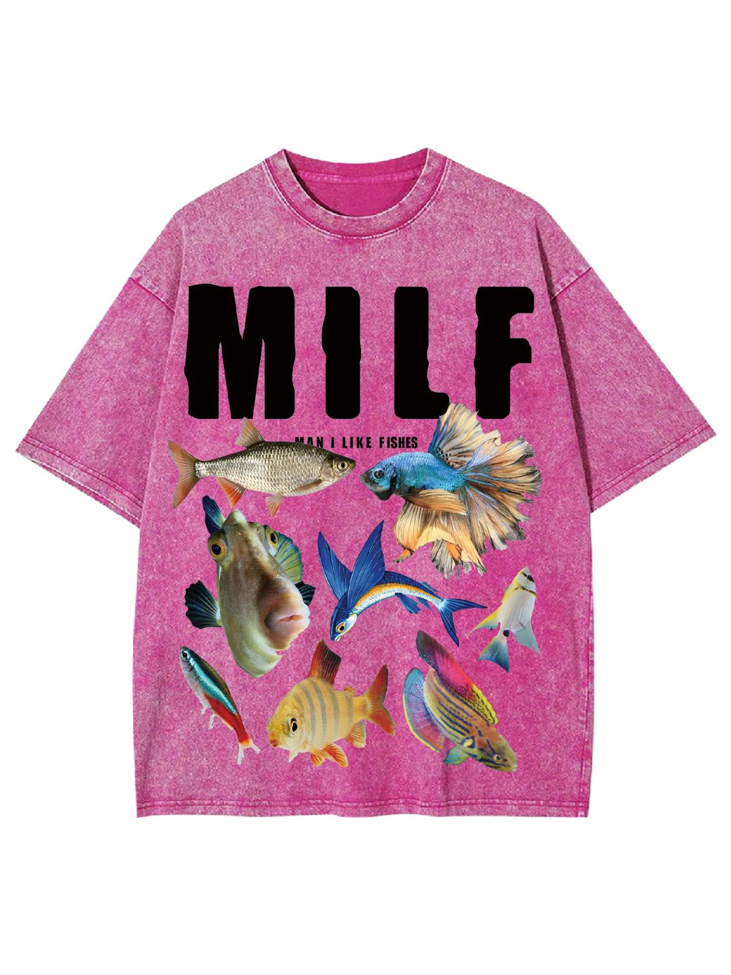 Milf Shirt Washed Tshirt-ClassyOutlaw