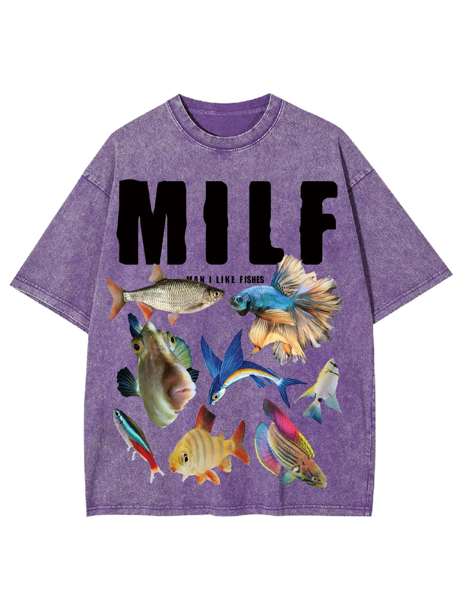 Milf Shirt Washed Tshirt-ClassyOutlaw