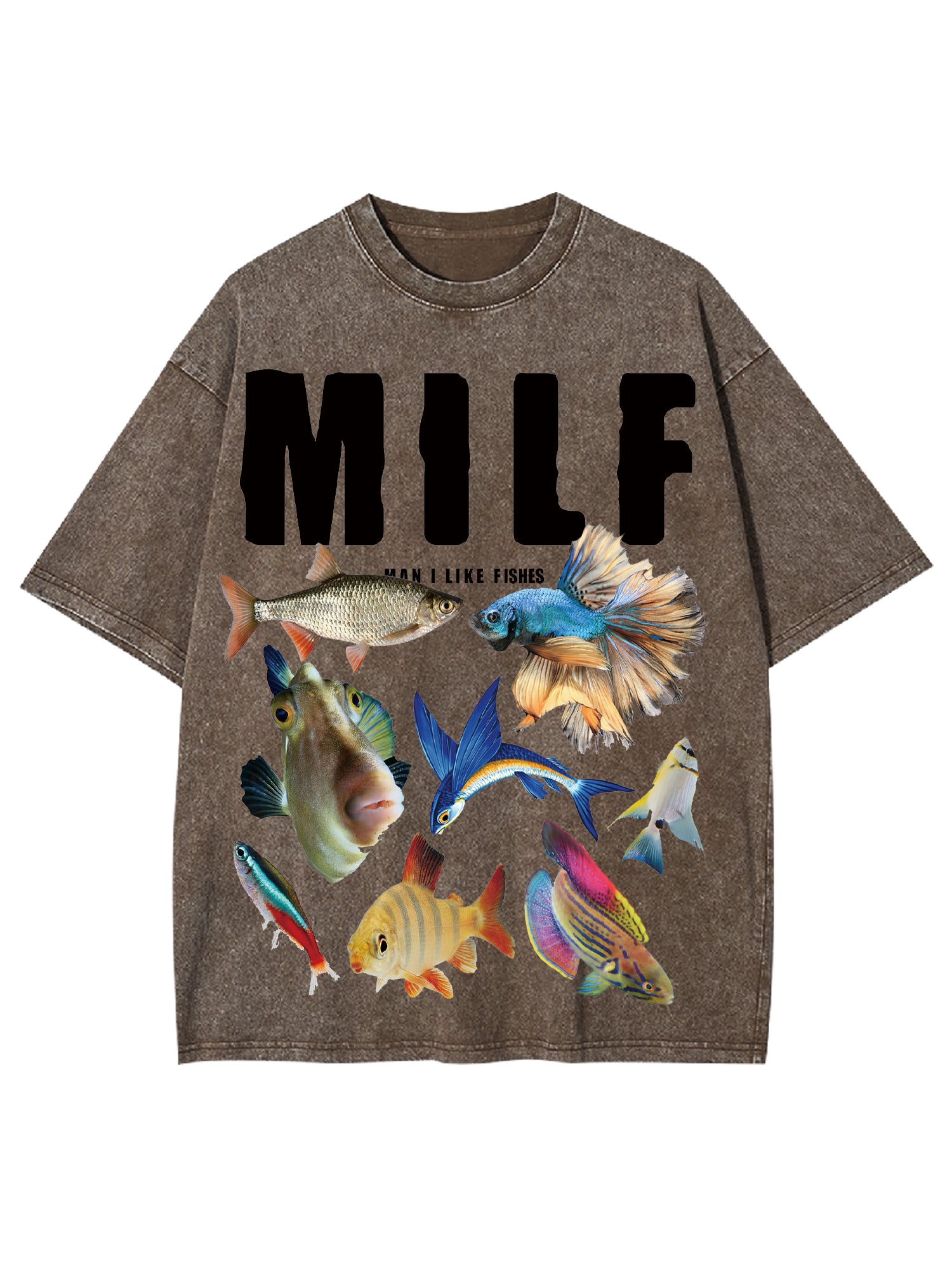Milf Shirt Washed Tshirt-ClassyOutlaw