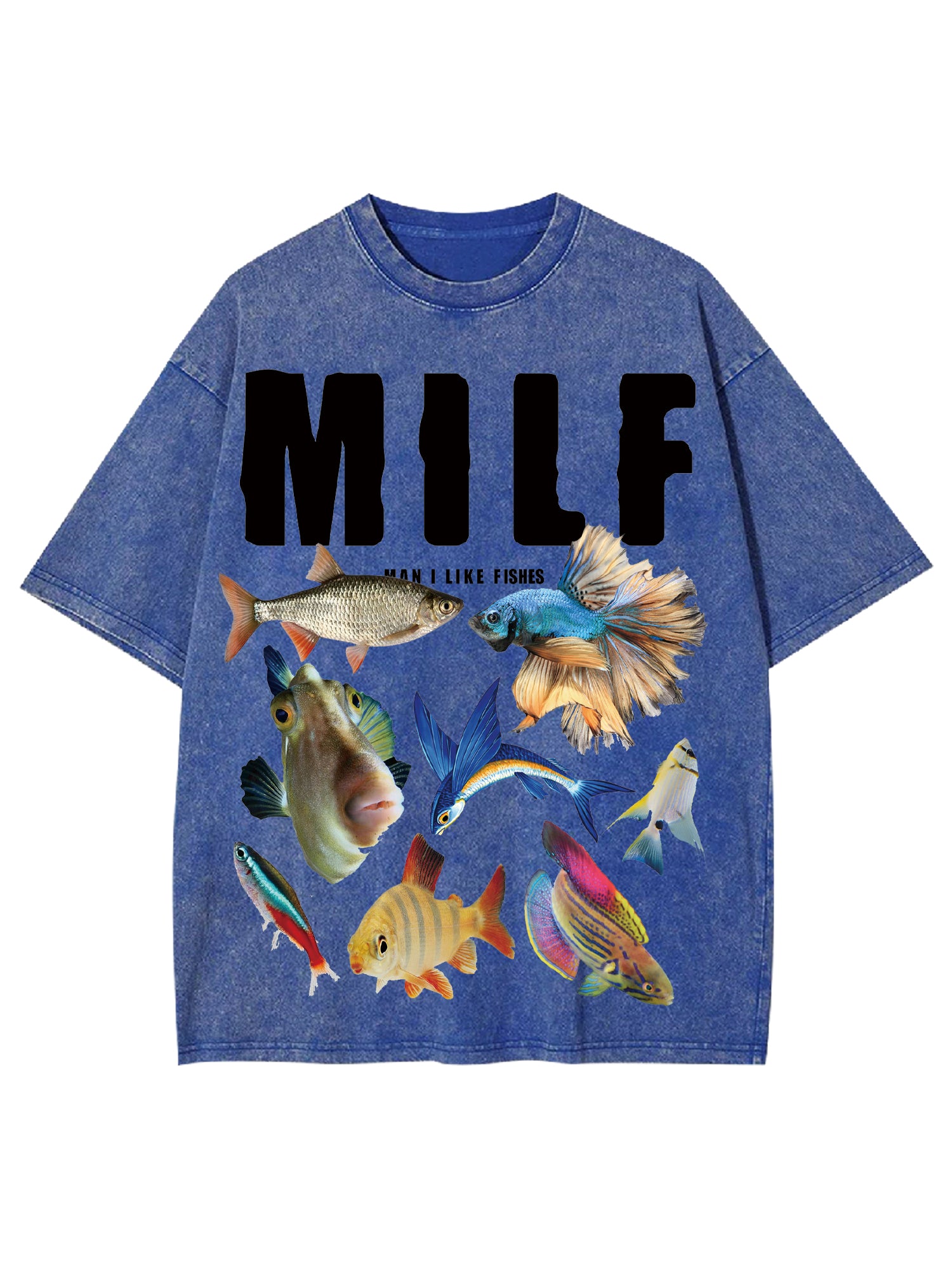 Milf Shirt Washed Tshirt-ClassyOutlaw