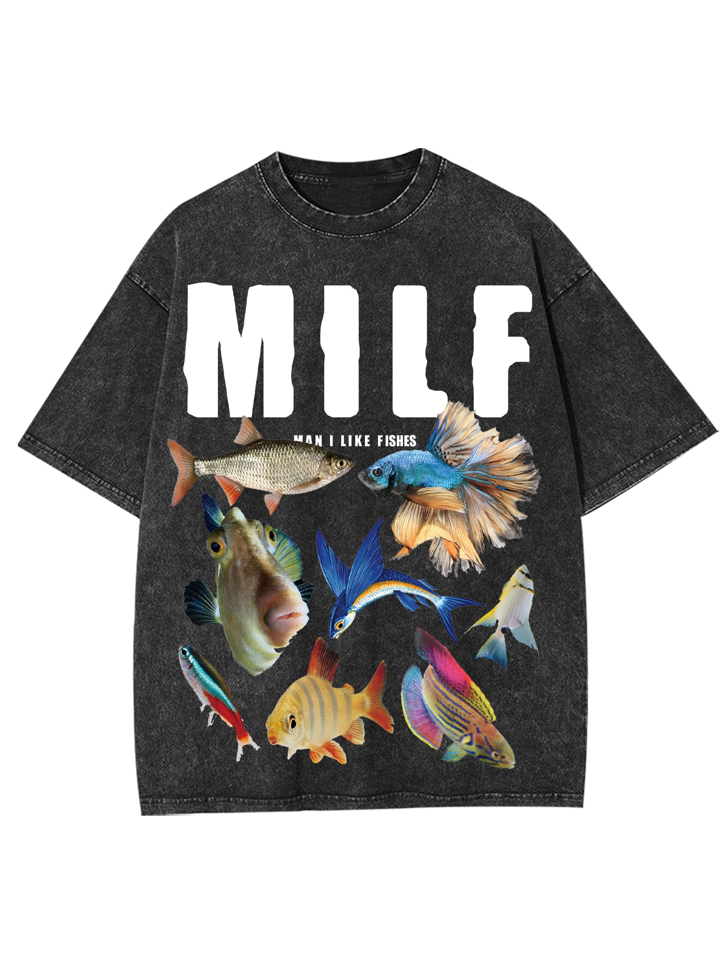 Milf Shirt Washed Tshirt-ClassyOutlaw