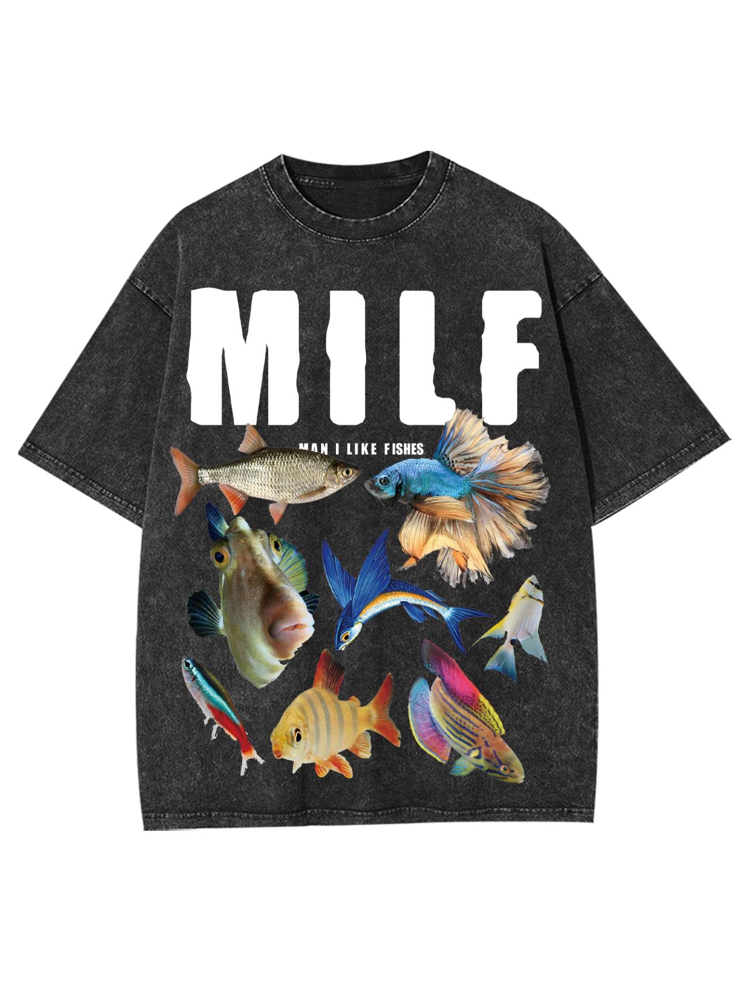 Milf Shirt Washed Tshirt-ClassyOutlaw