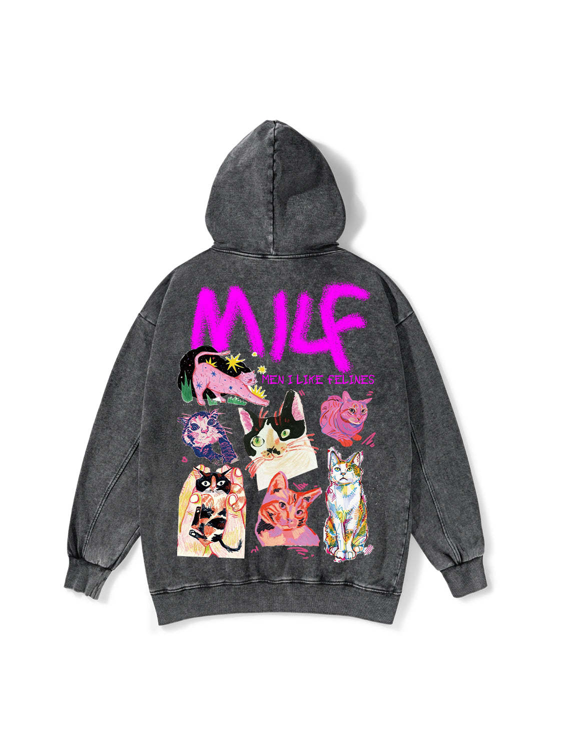 Milf Washed Hoodie-ClassyOutlaw Sale