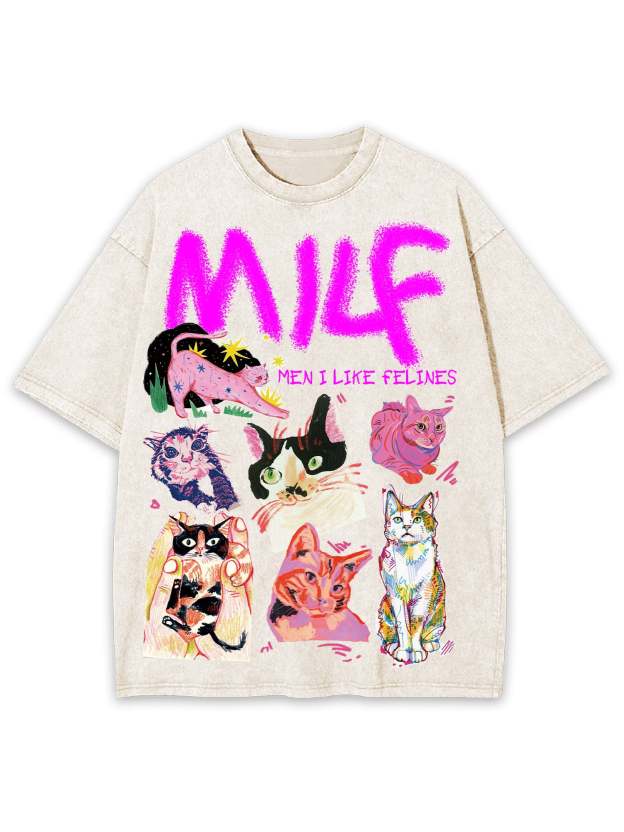 Milf Washed Tshirt