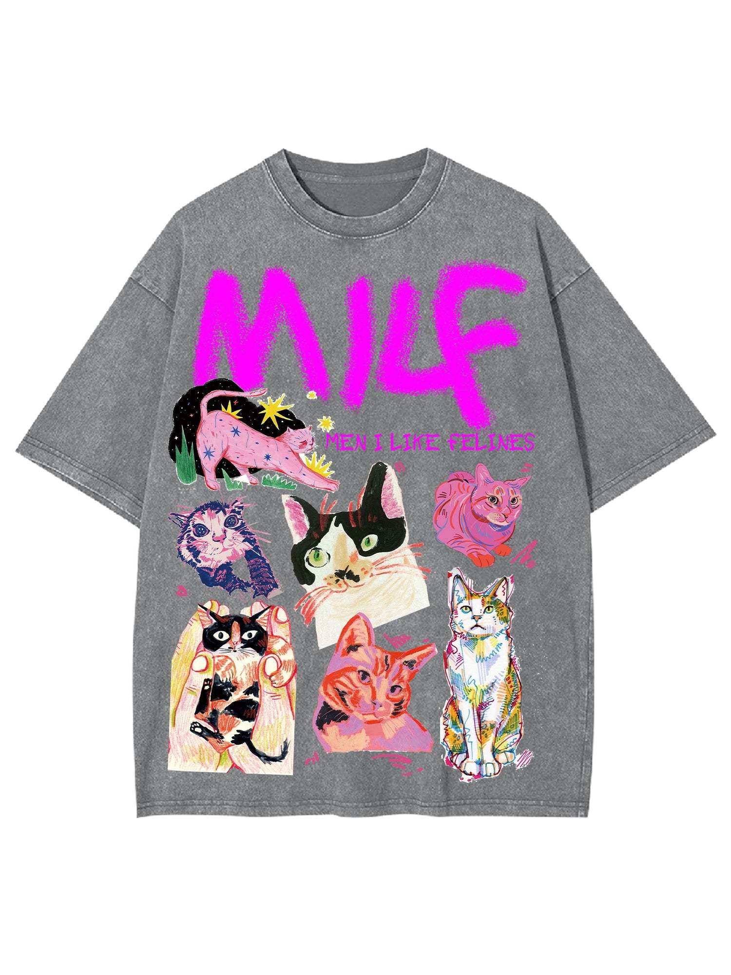 Milf Washed Tshirt-ClassyOutlaw