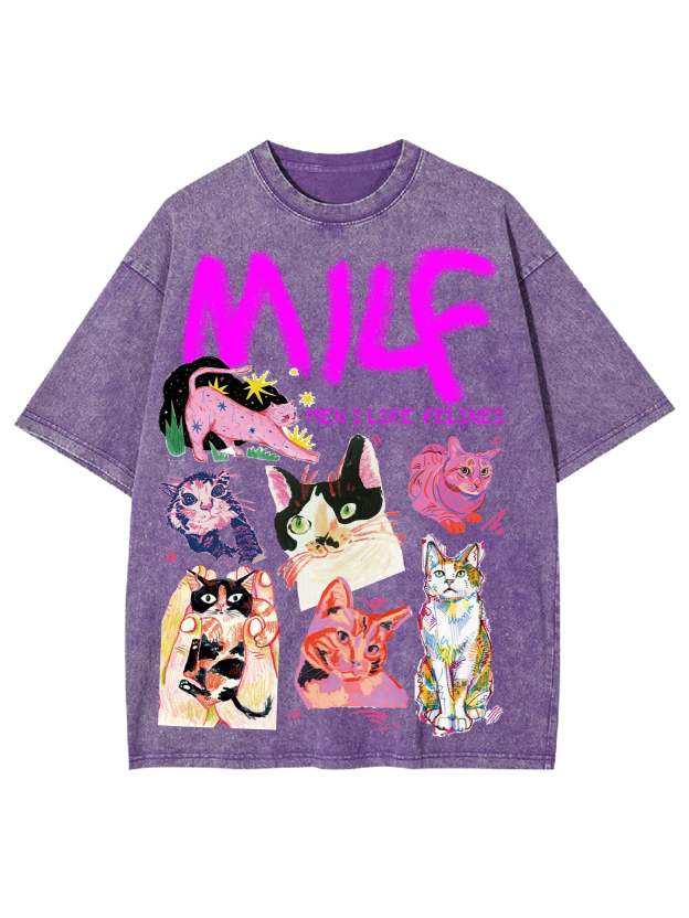 Milf Washed Tshirt