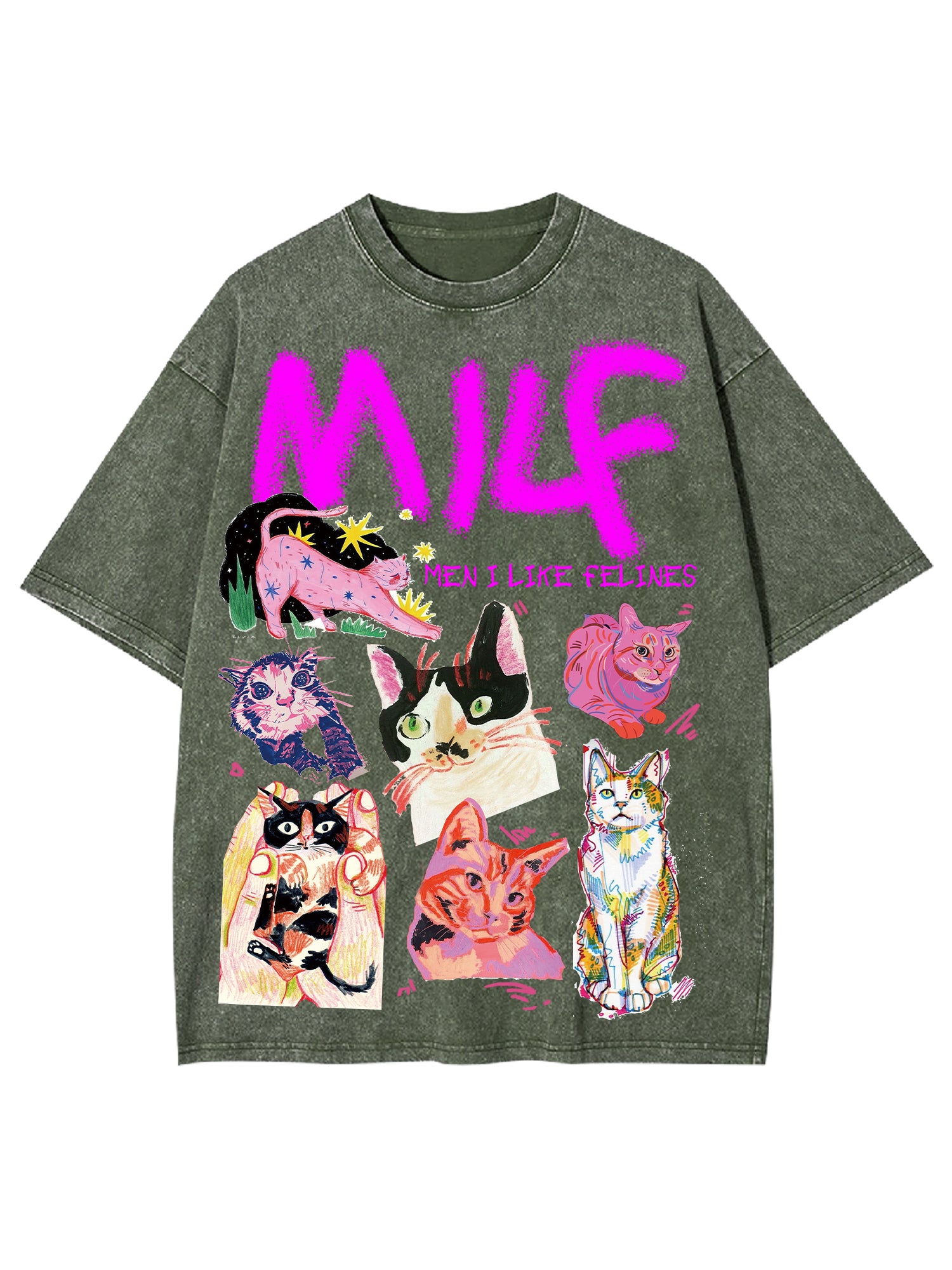 Milf Washed Tshirt-ClassyOutlaw