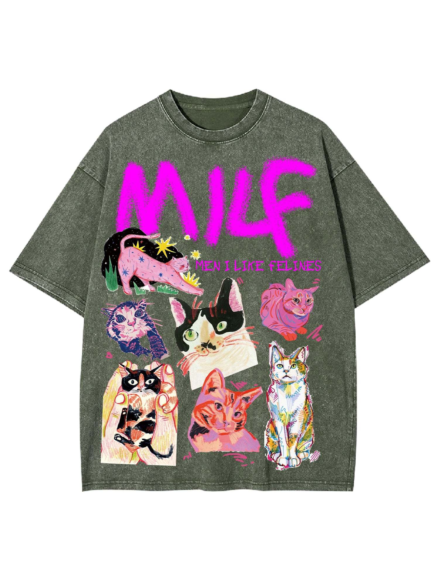 Milf Washed Tshirt-ClassyOutlaw