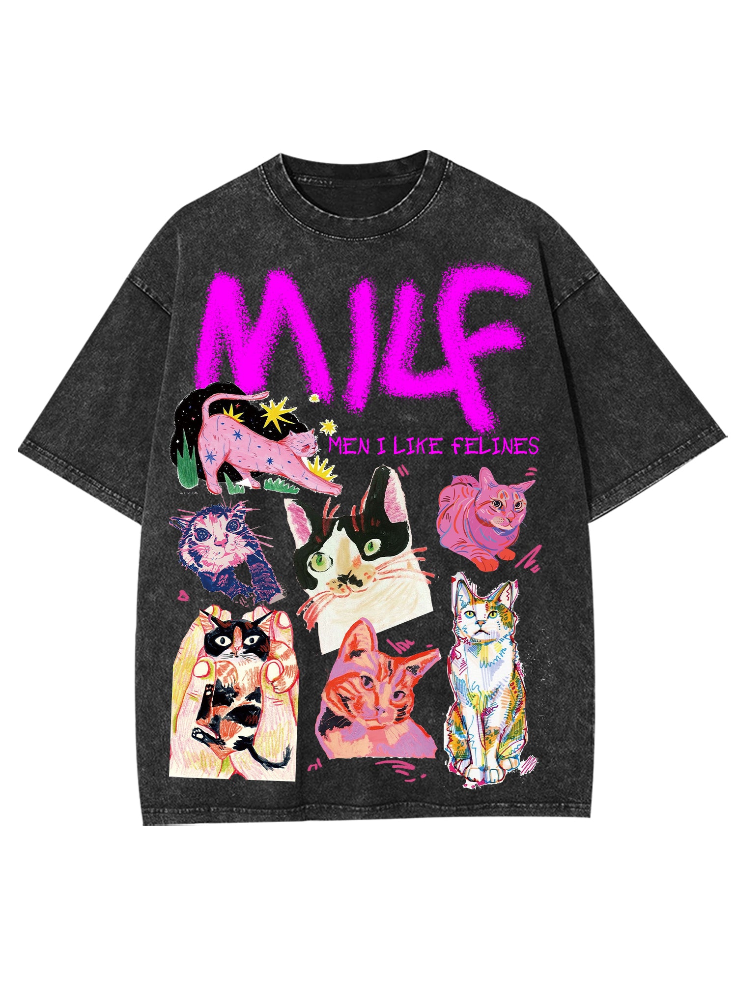 Milf Washed Tshirt-ClassyOutlaw