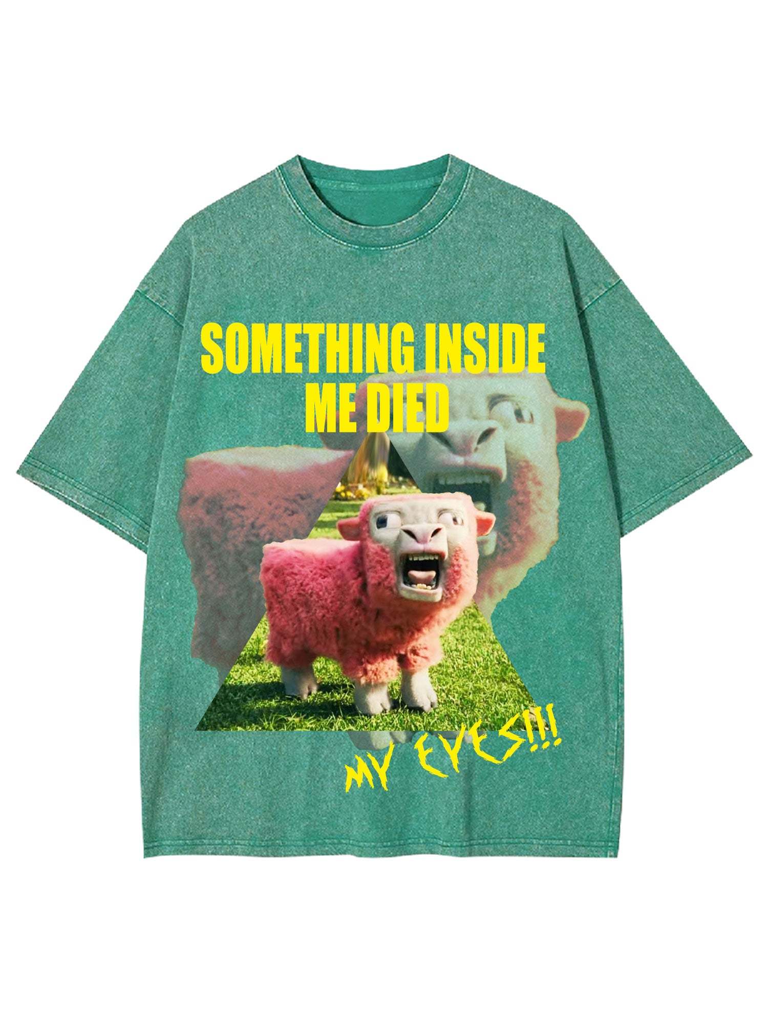 Something Inside Me Died Washed Tshirt