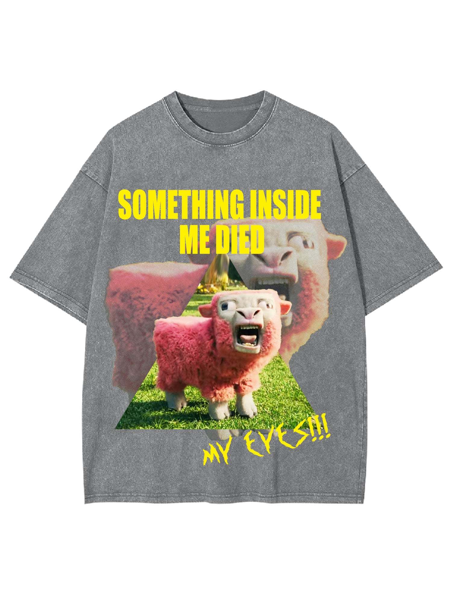 Something Inside Me Died Washed Tshirt