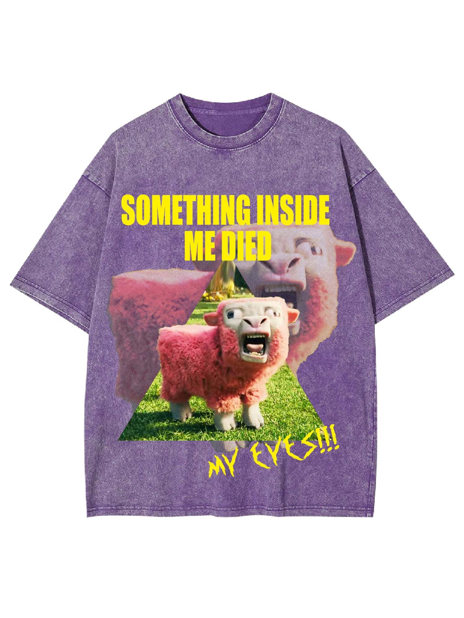 Something Inside Me Died Washed Tshirt