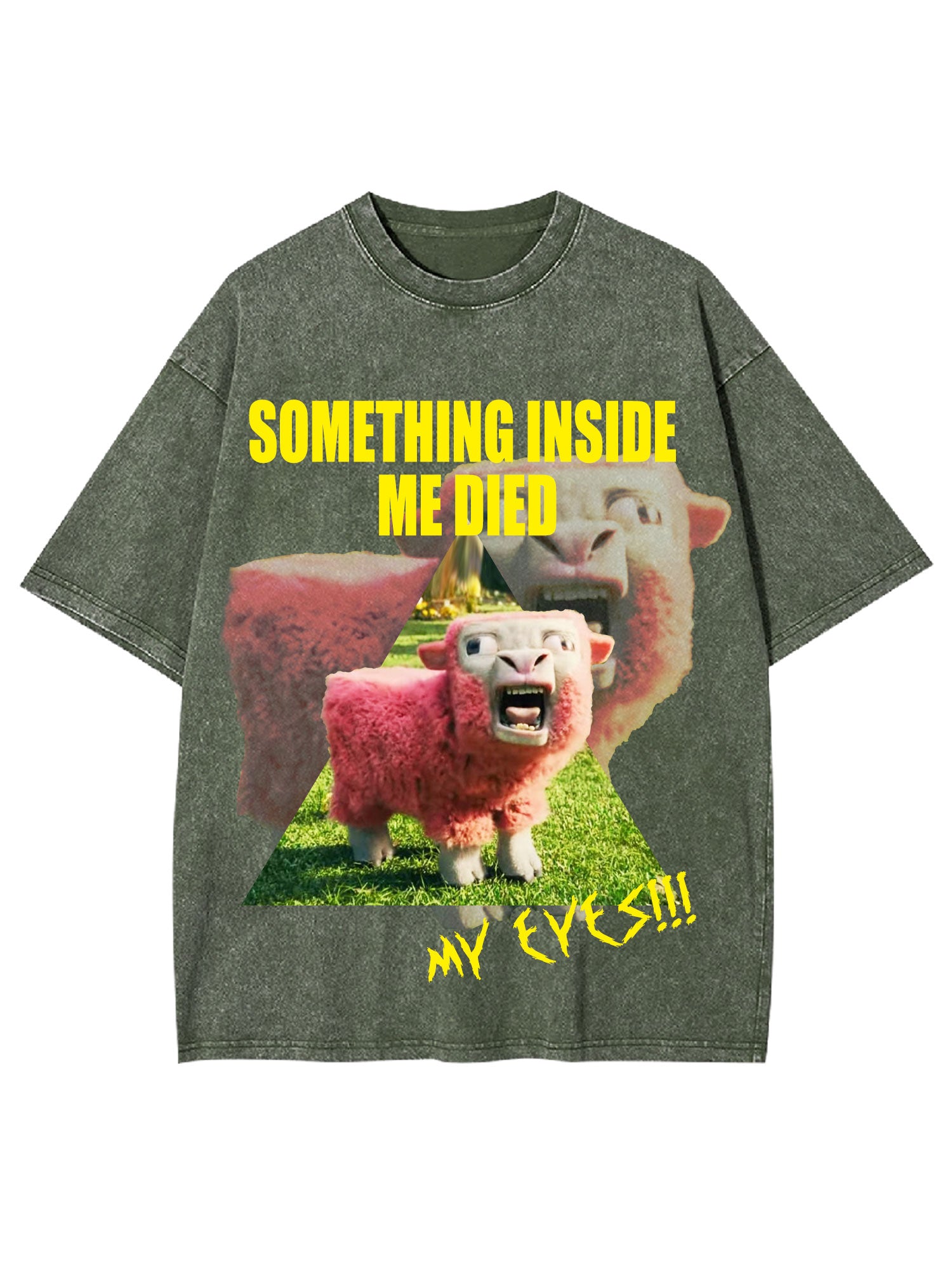 Something Inside Me Died Washed Tshirt