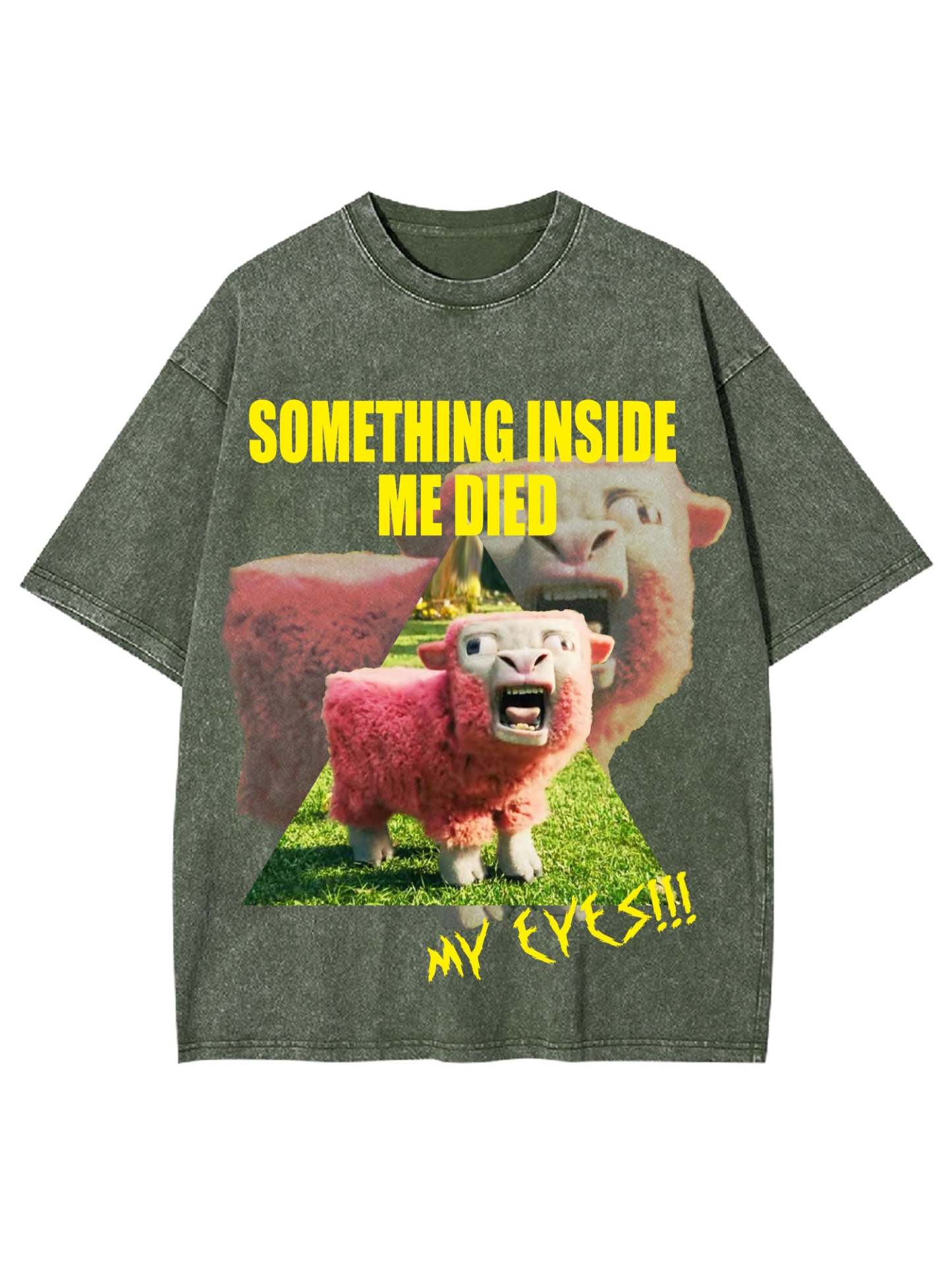 Something Inside Me Died Washed Tshirt