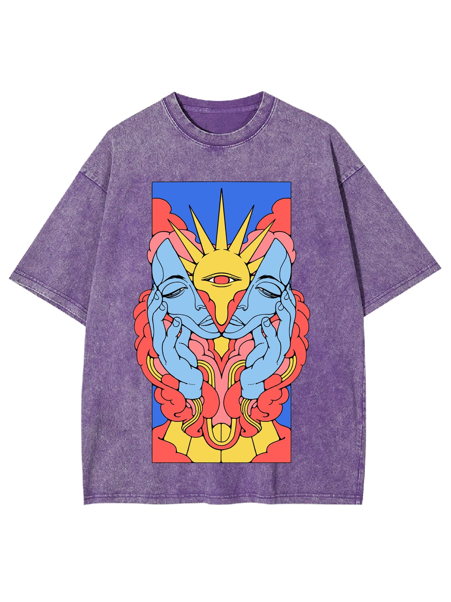 Men Down Sun Rise Washed Tshirt