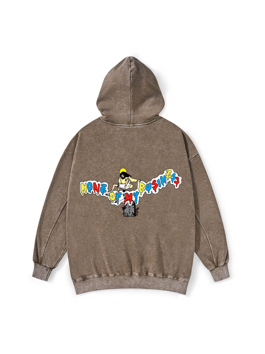 None Of My Business Washed Hoodie-ClassyOutlaw Sale