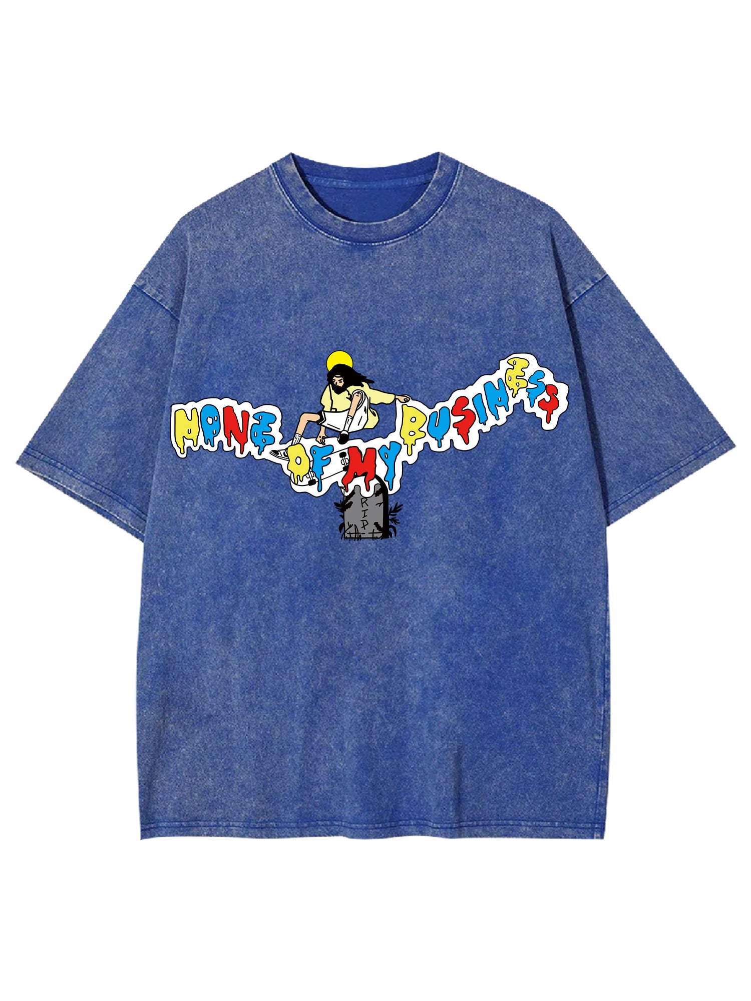 None Of My Business Washed Tshirt-ClassyOutlaw