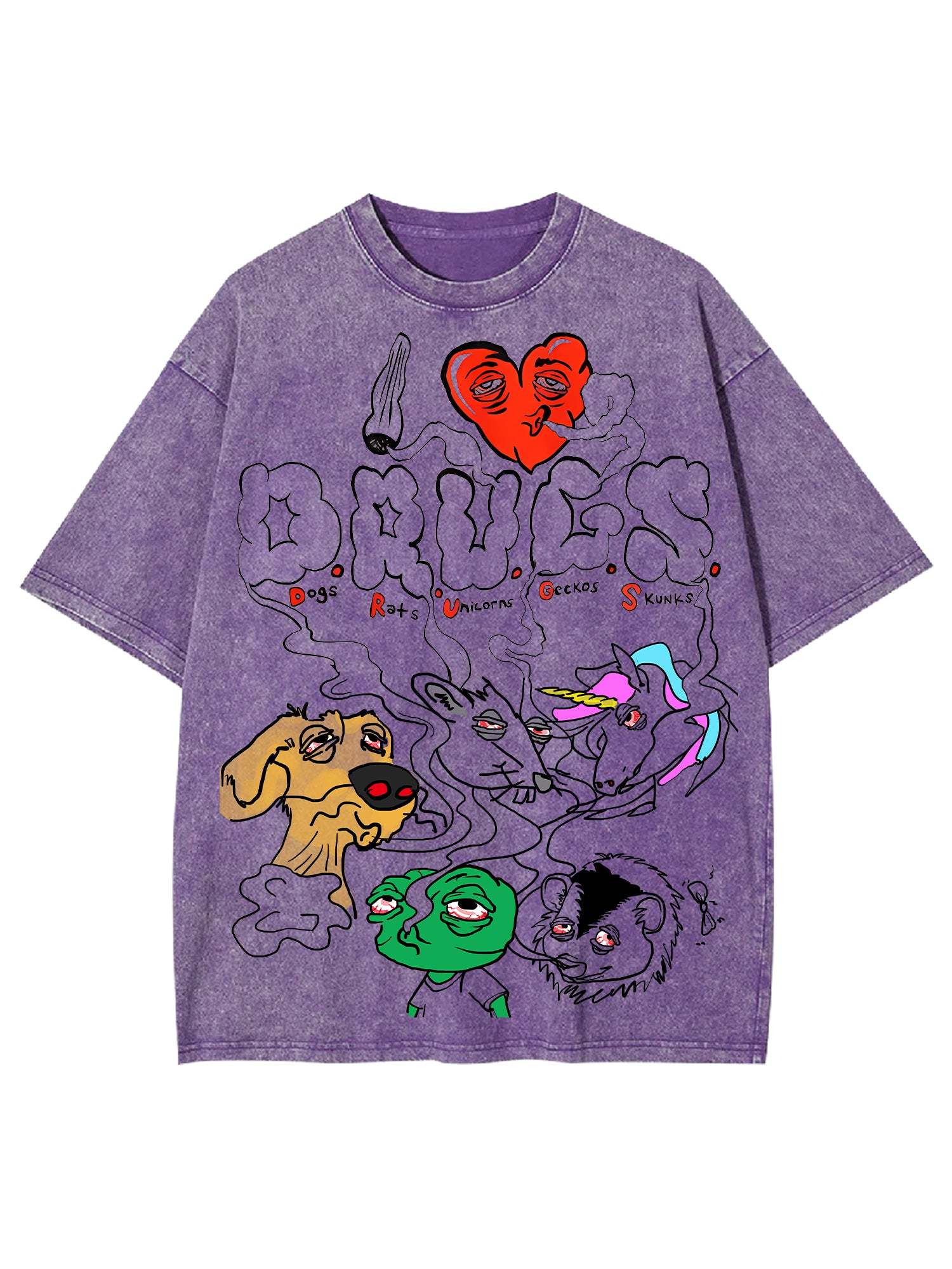 Drugs Washed Tshirt-ClassyOutlaw