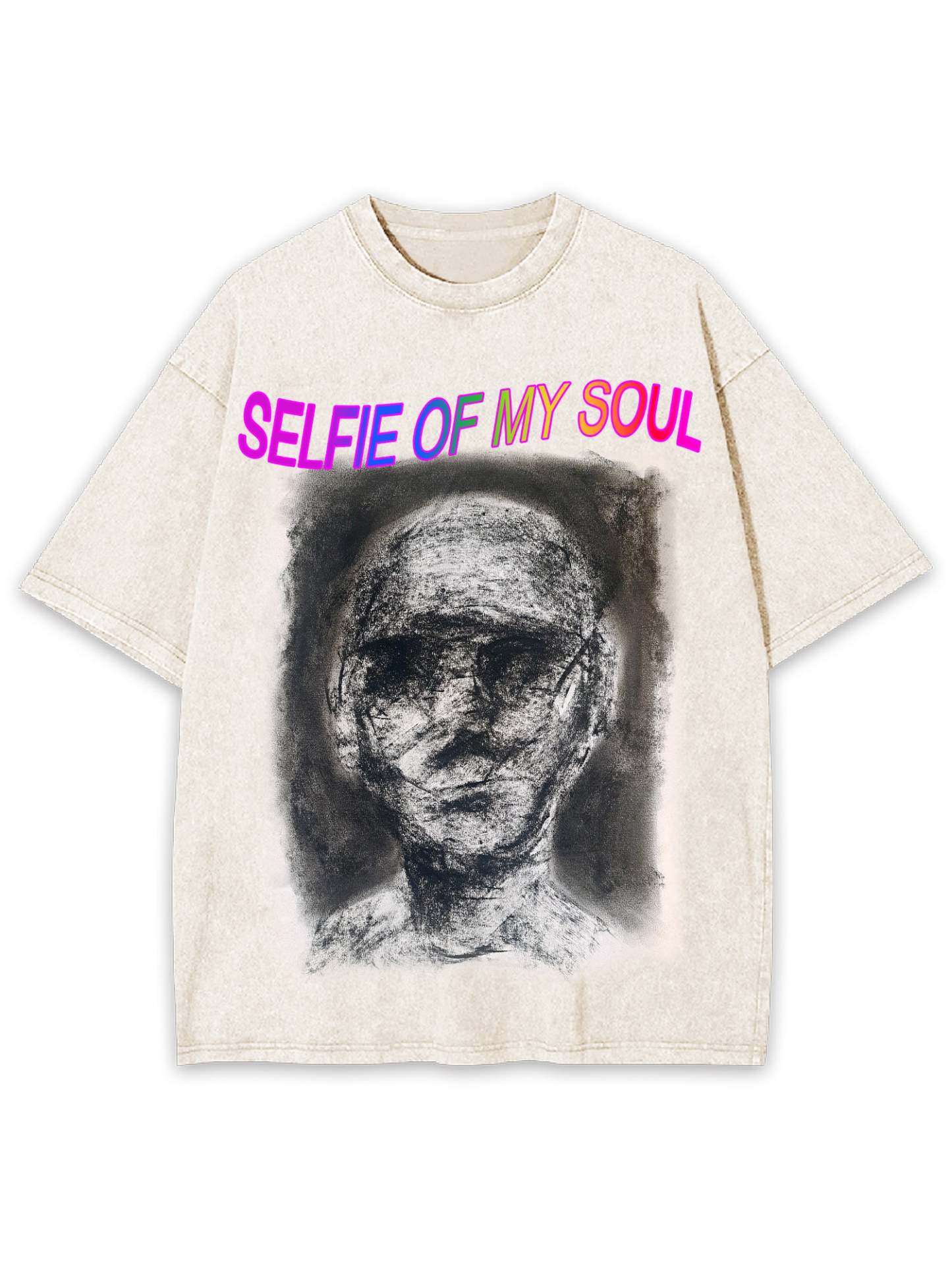 Selfie Of My Soul Washed Tshirt-ClassyOutlaw