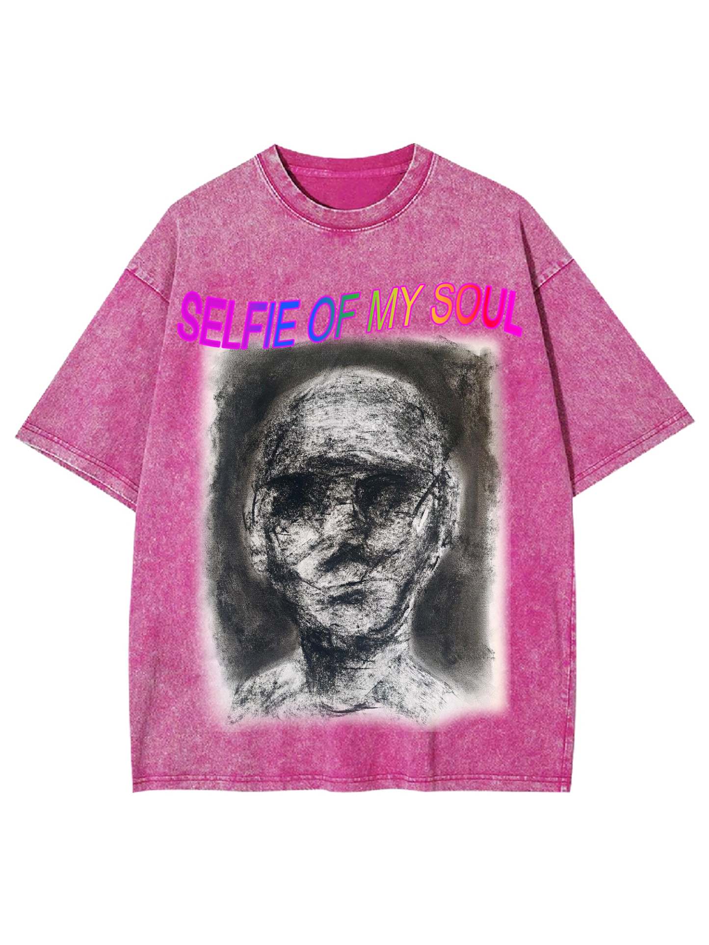 Selfie Of My Soul Washed Tshirt-ClassyOutlaw