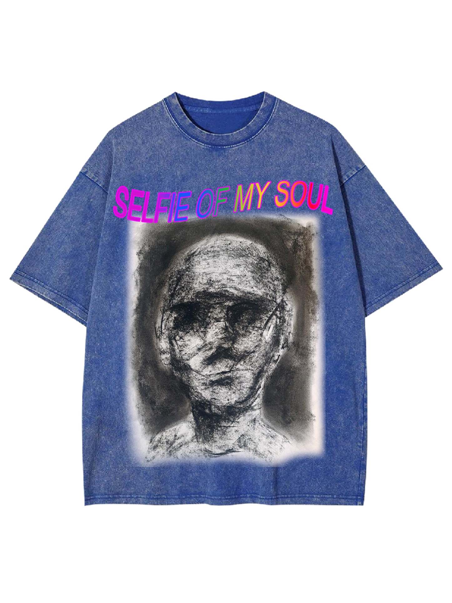 Selfie Of My Soul Washed Tshirt-ClassyOutlaw