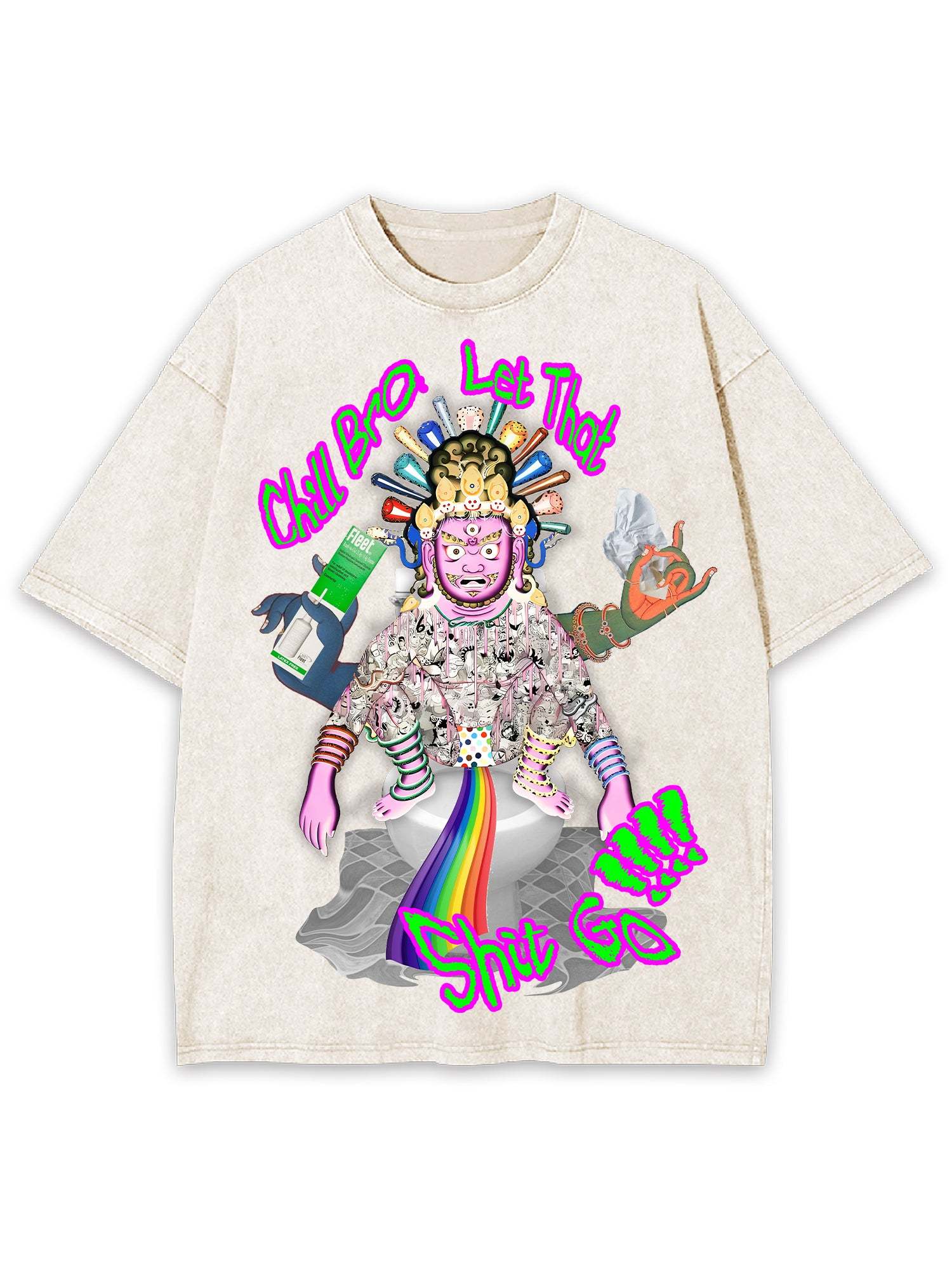 Shit Go Washed Tshirt-ClassyOutlaw