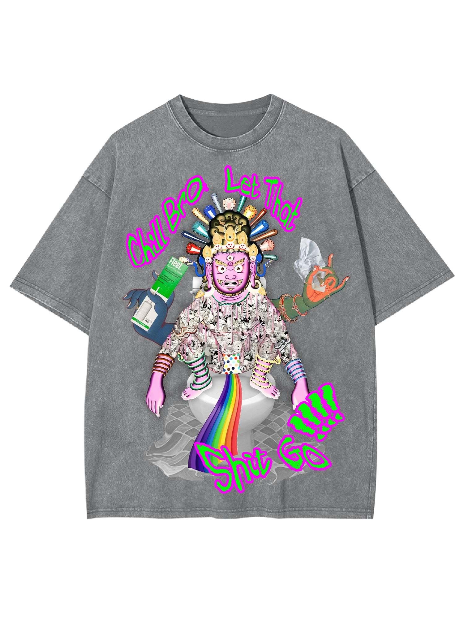 Shit Go Washed Tshirt-ClassyOutlaw