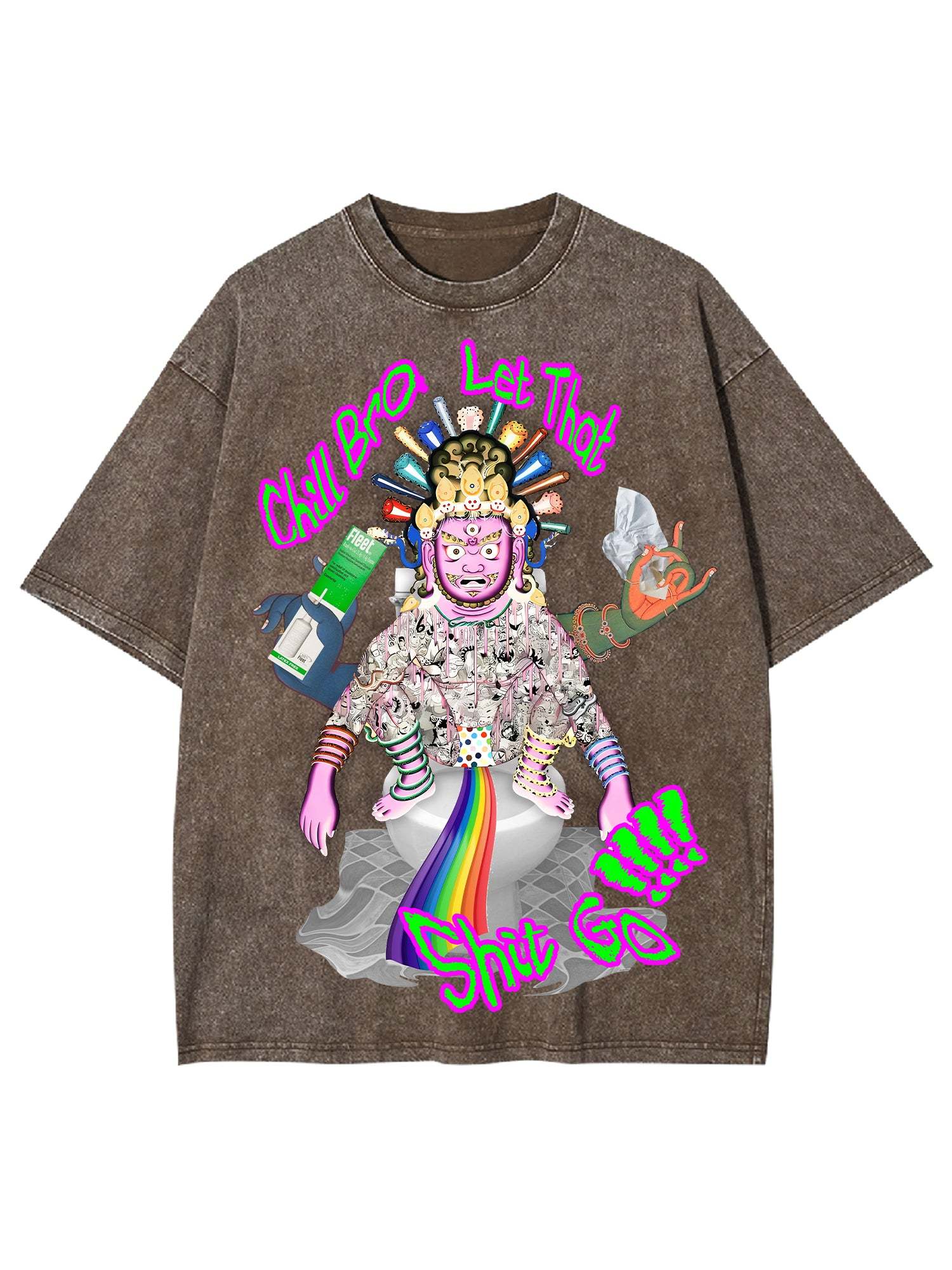 Shit Go Washed Tshirt-ClassyOutlaw