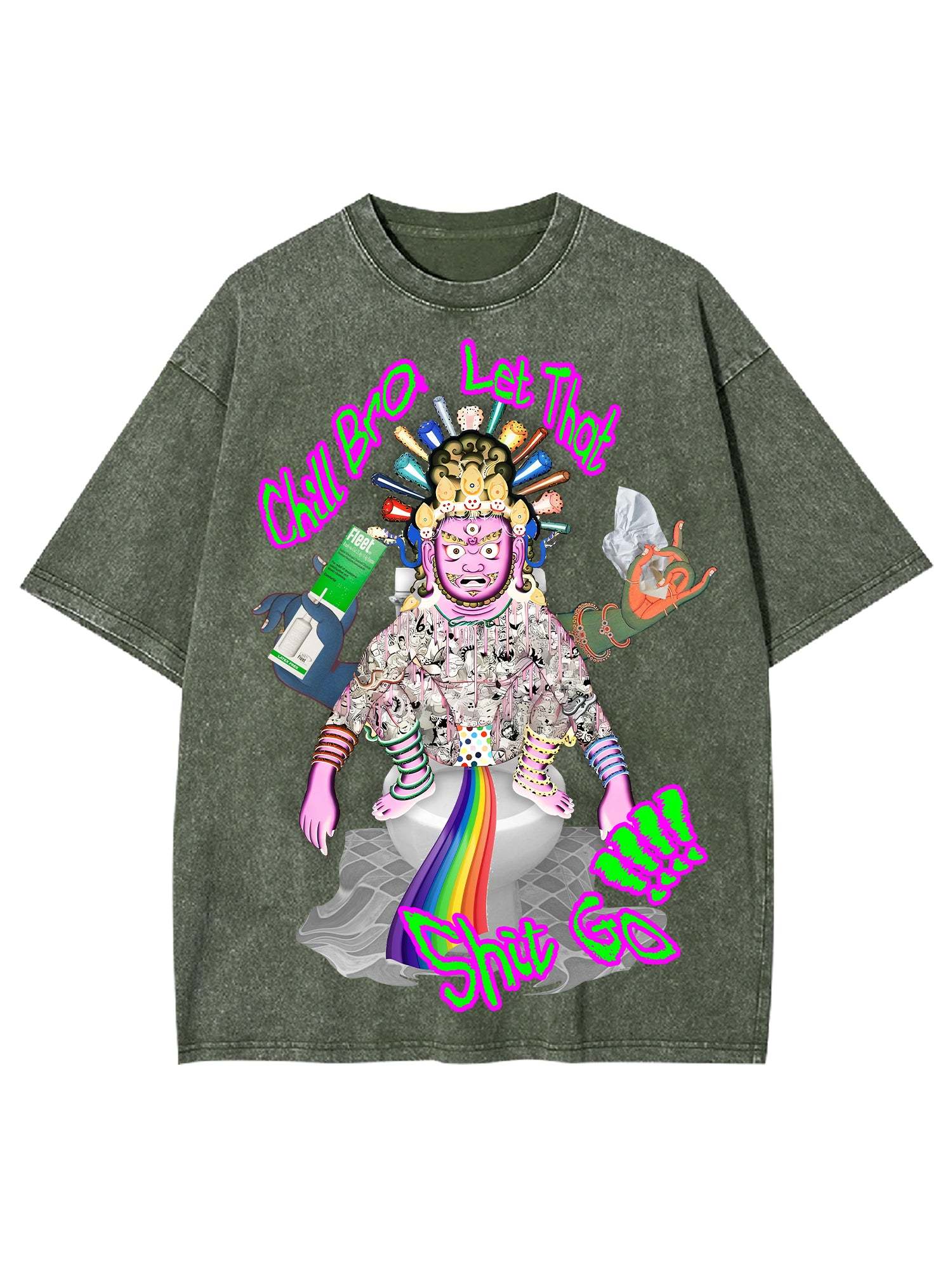 Shit Go Washed Tshirt-ClassyOutlaw