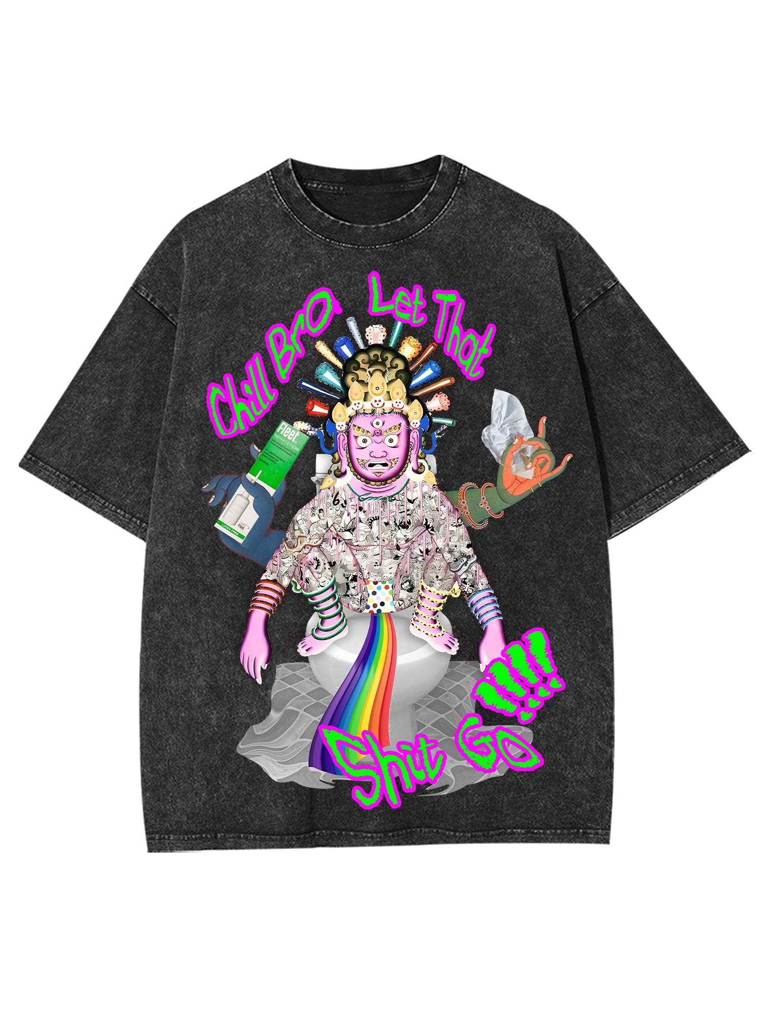 Shit Go Washed Tshirt-ClassyOutlaw