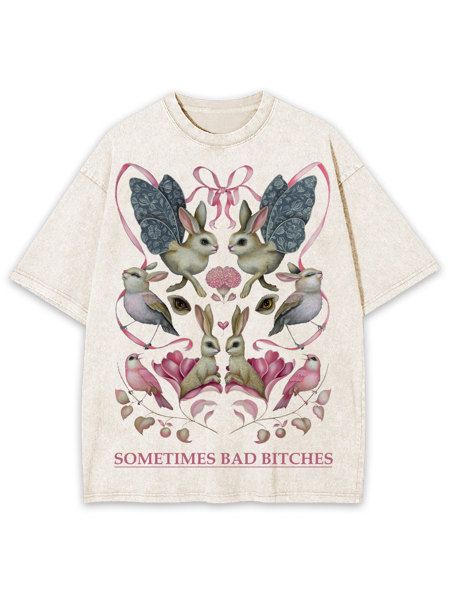 Sometimes Bad Bitches Washed Tshirt-ClassyOutlaw
