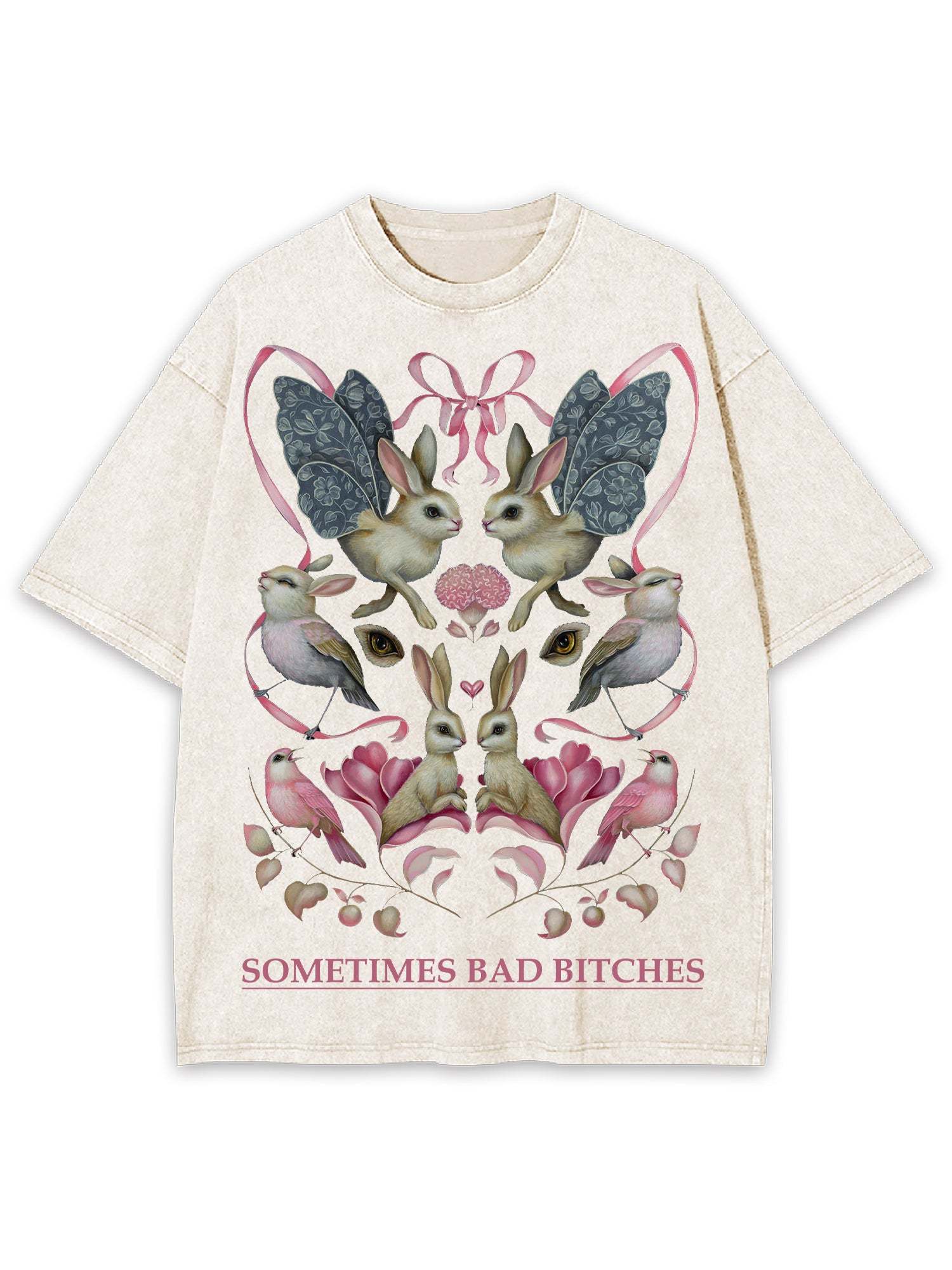 Sometimes Bad Bitches Washed Tshirt-ClassyOutlaw