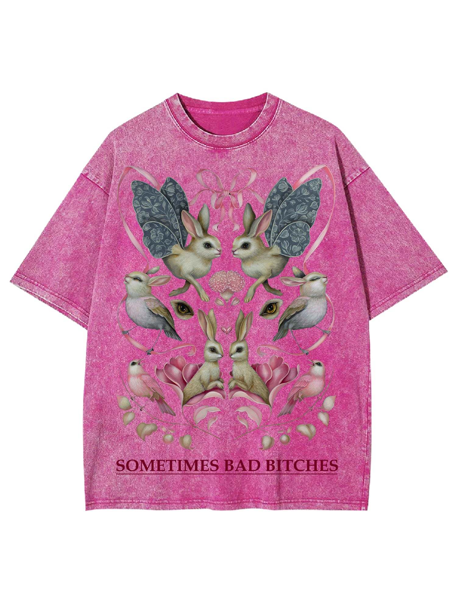 Sometimes Bad Bitches Washed Tshirt-ClassyOutlaw