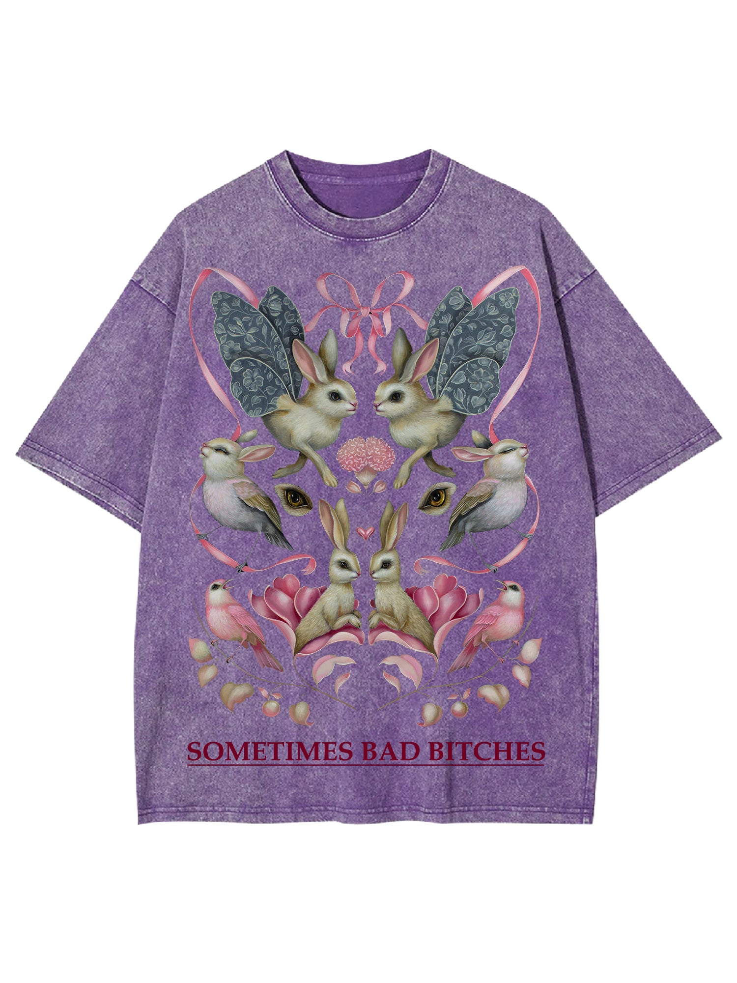 Sometimes Bad Bitches Washed Tshirt-ClassyOutlaw