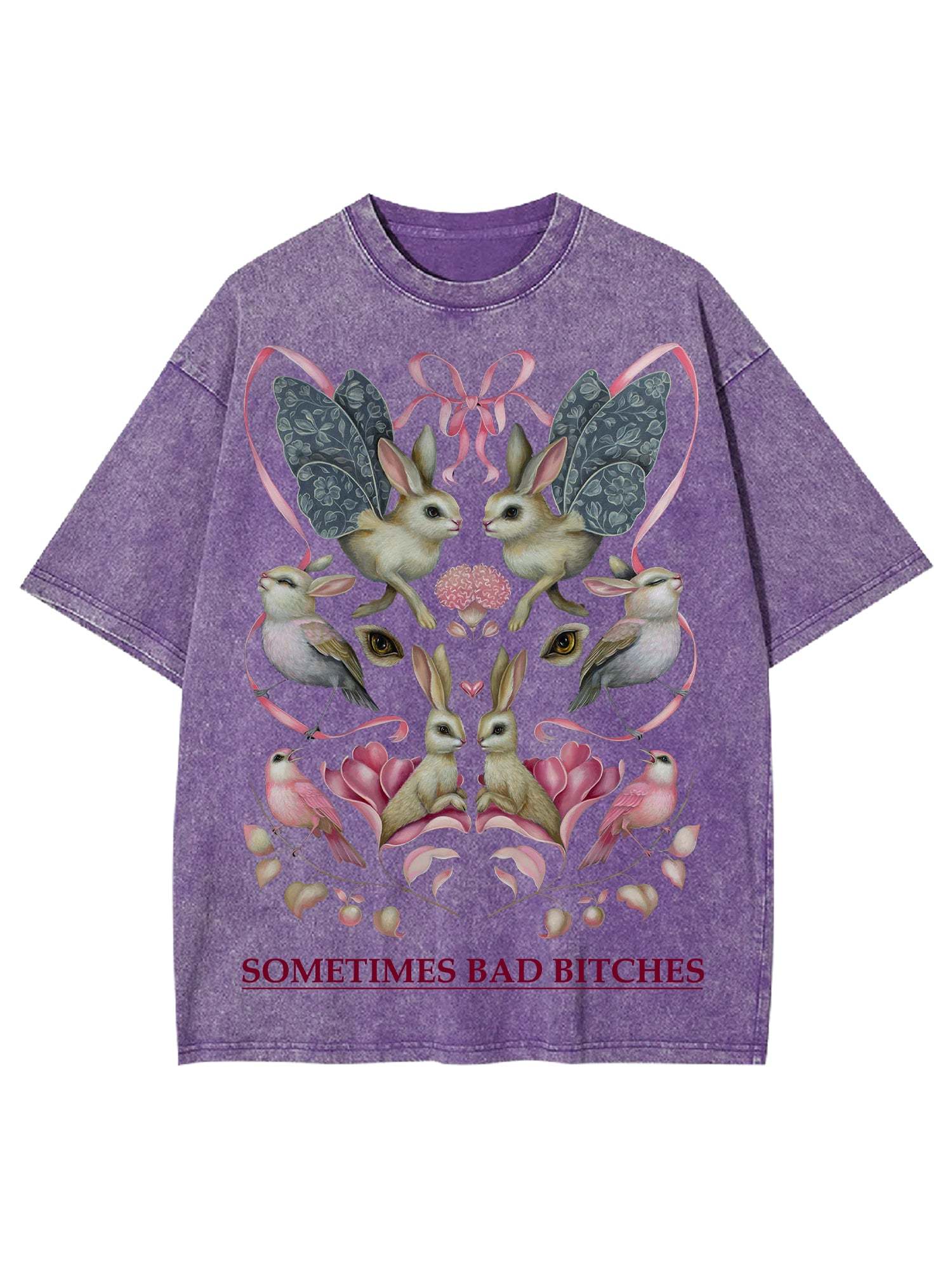 Sometimes Bad Bitches Washed Tshirt-ClassyOutlaw