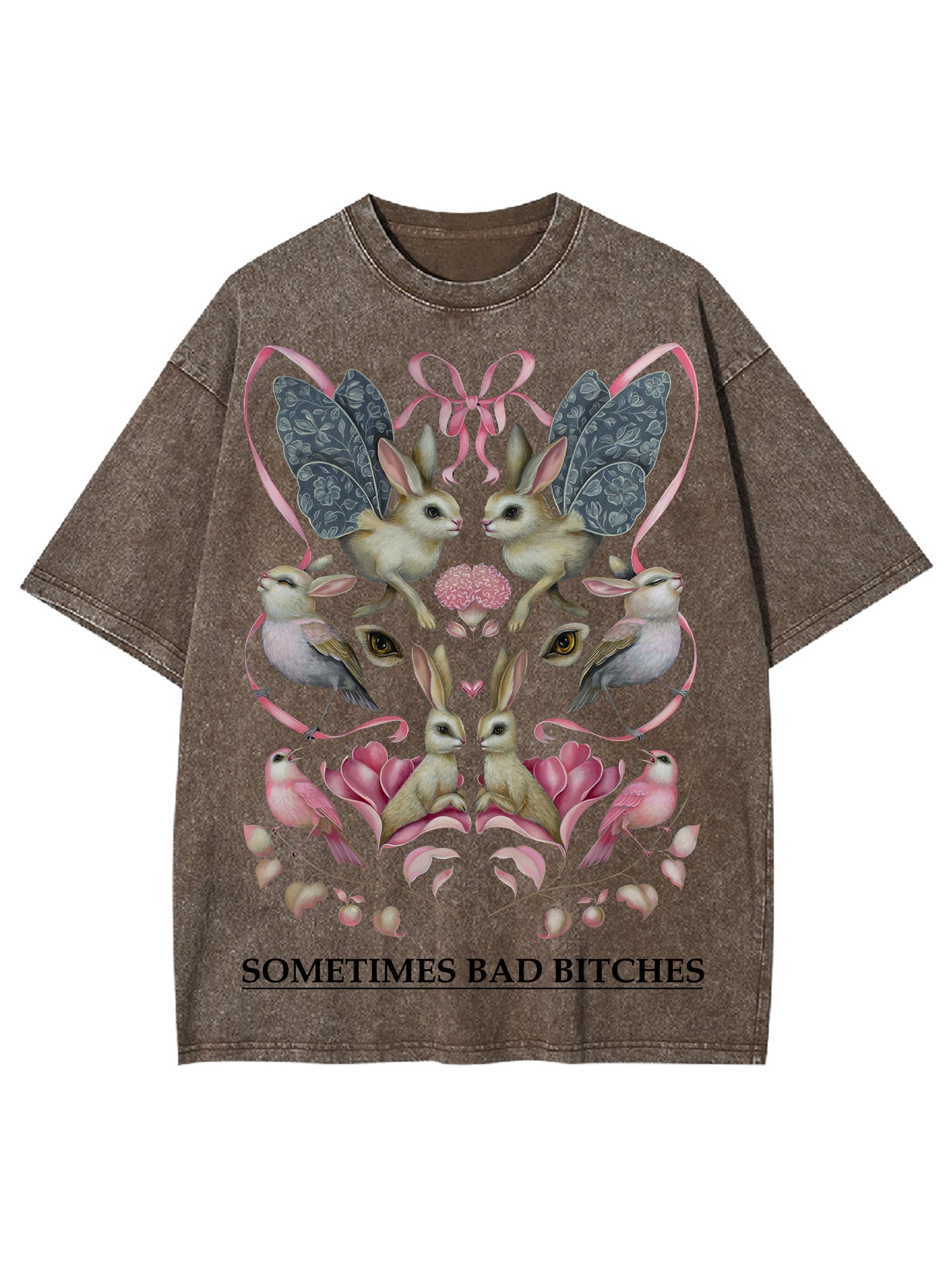 Sometimes Bad Bitches Washed Tshirt-ClassyOutlaw
