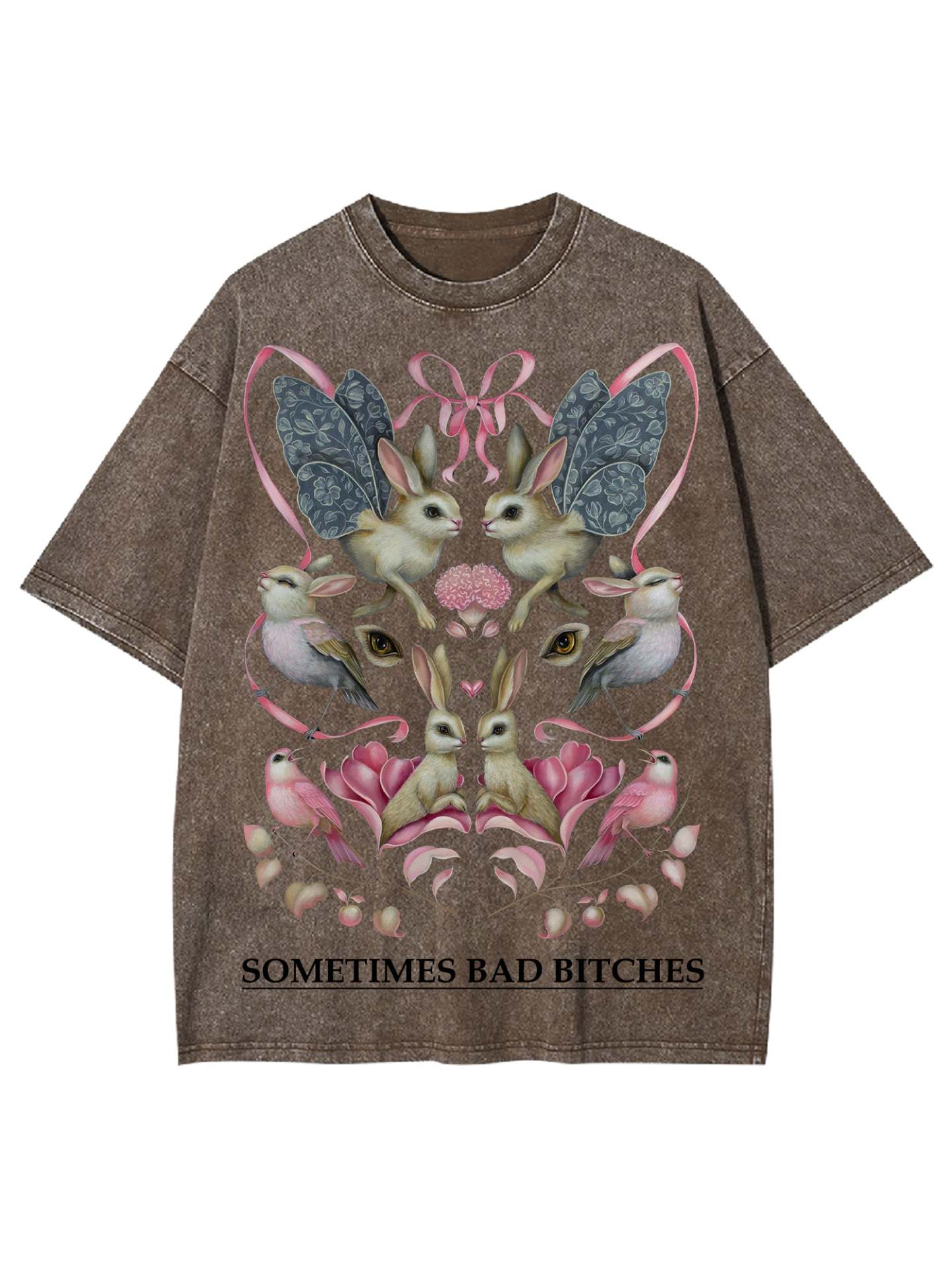 Sometimes Bad Bitches Washed Tshirt-ClassyOutlaw