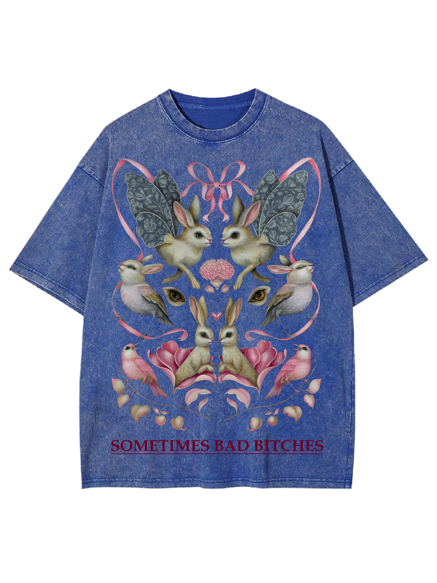 Sometimes Bad Bitches Washed Tshirt-ClassyOutlaw